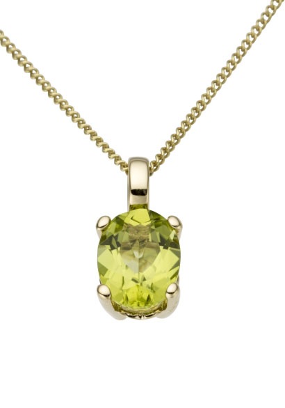Firetti Kettenanhänger »Oval«, mit Peridot