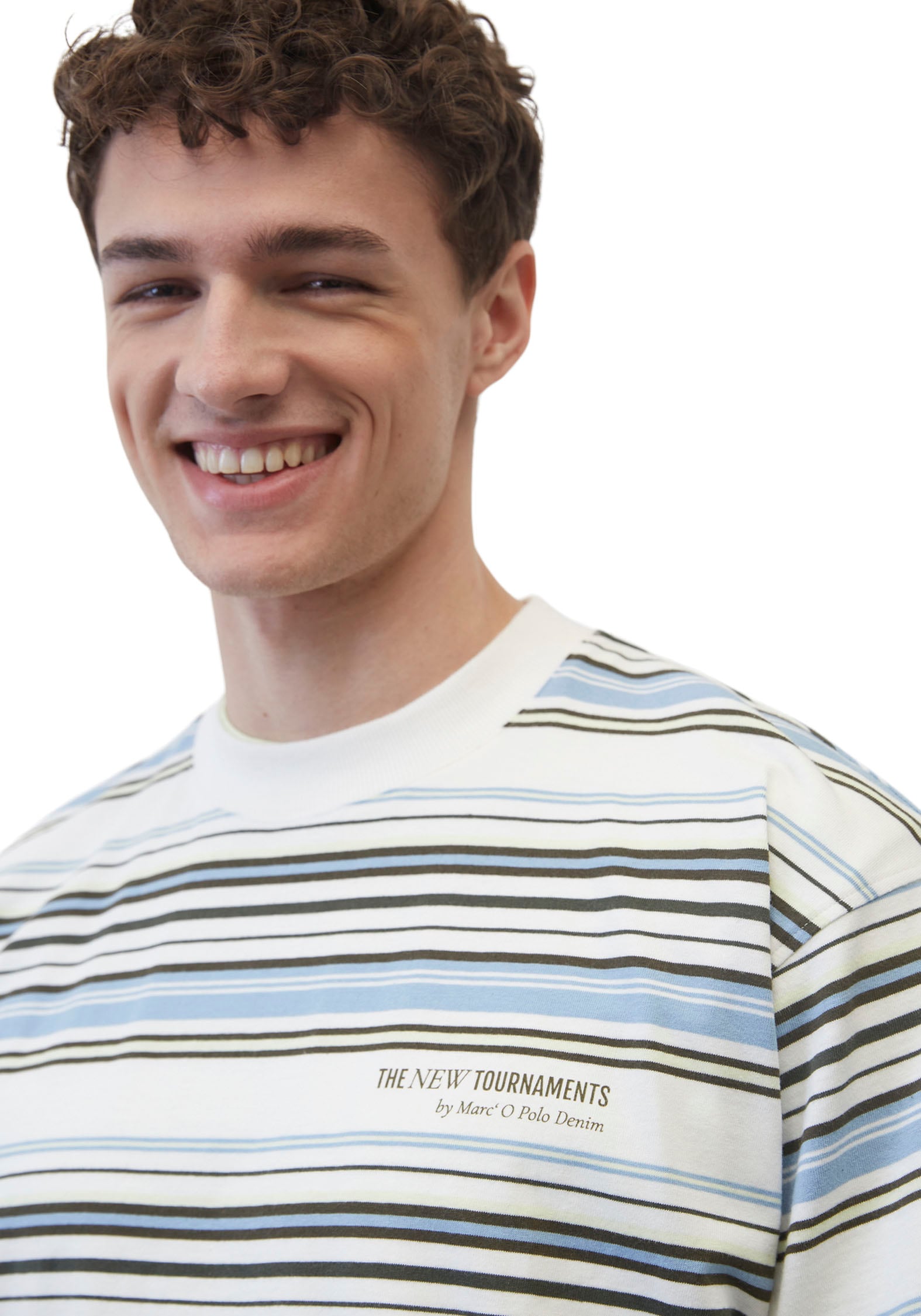 Marc O'Polo DENIM T-Shirt, im besonderen Streifenmuster