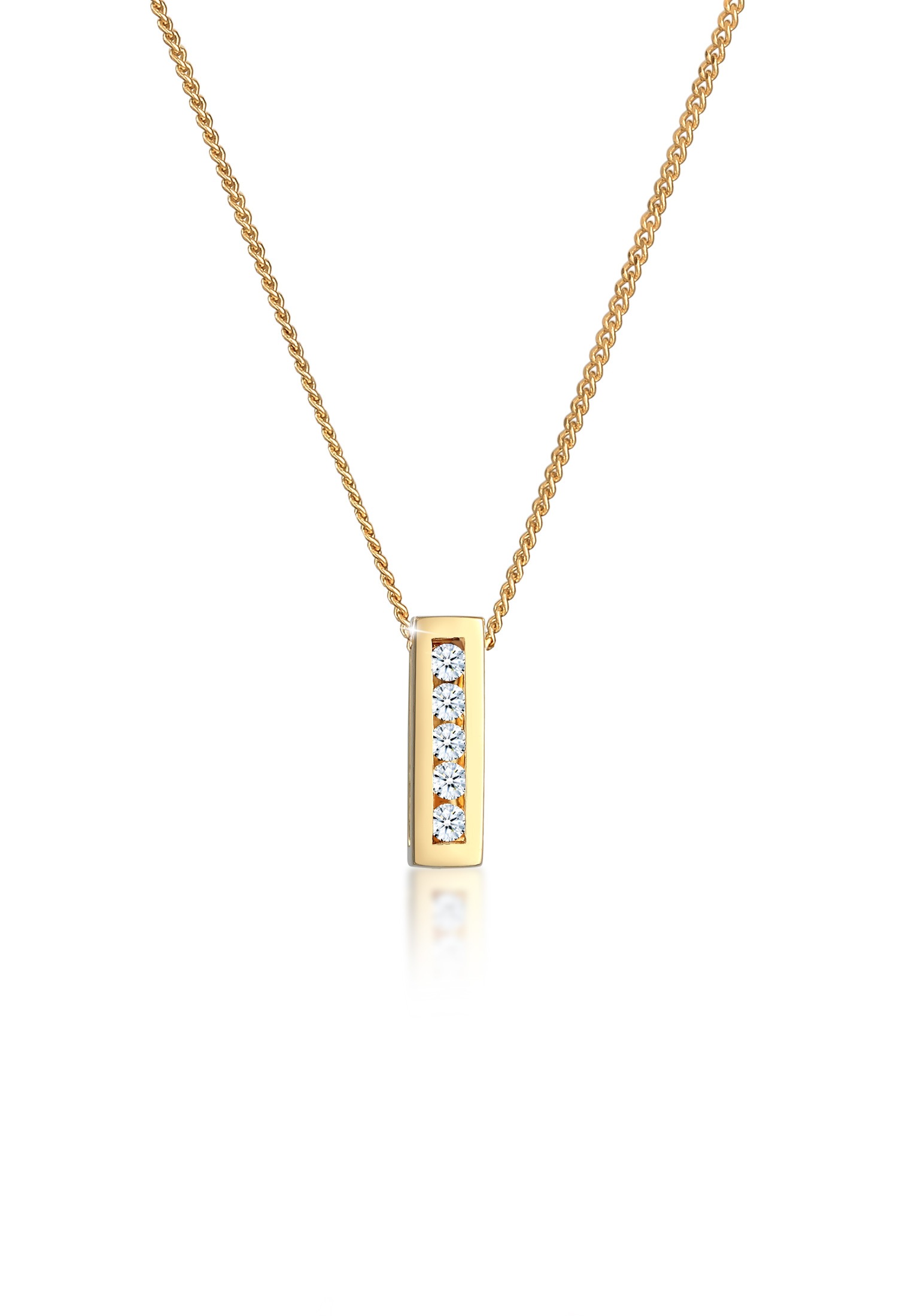 Diamore Collierkettchen »Klassisch Elegant Diamant (0.075 ct.) 585 Gelbgold«