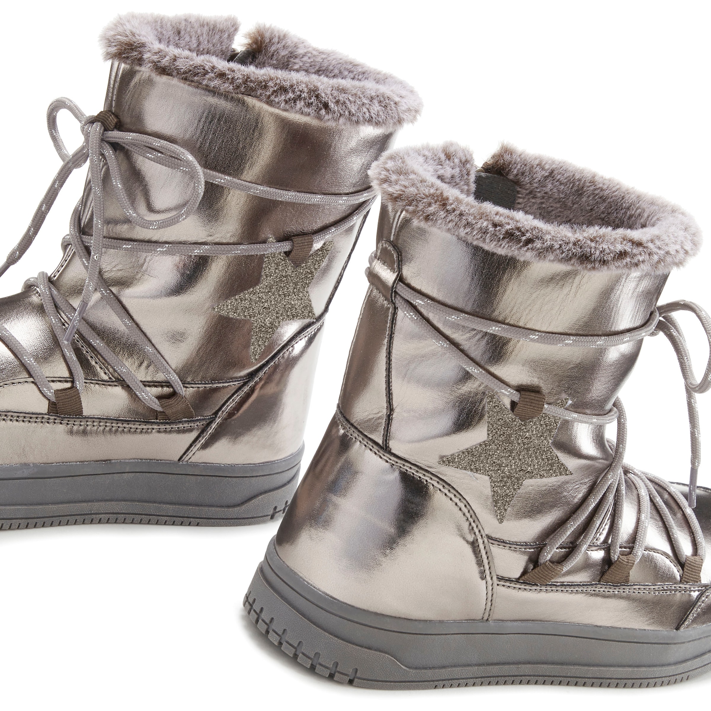 LASCANA Winterboots, mit Warmfutter & Glitzerdetail, Snow Boots, Winterstiefel, Stiefelette