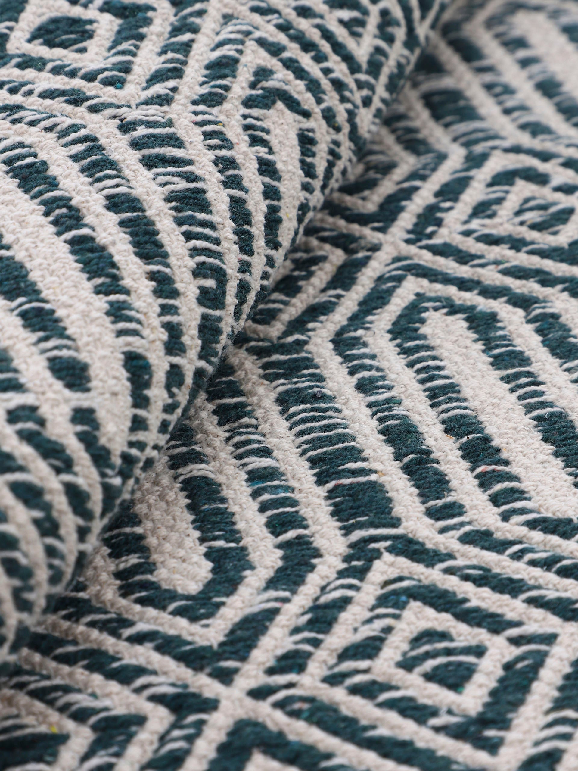 carpetfine Teppich »Kelim Oregan«, rechteckig, 5 mm Höhe, Wendeteppich aus reiner Baumwolle, Wohnzimmer