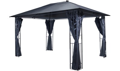 Livotion Pavillon, mit LED-Beleuchtung, in Blätteroptik, 300x400cm, grau kaufen