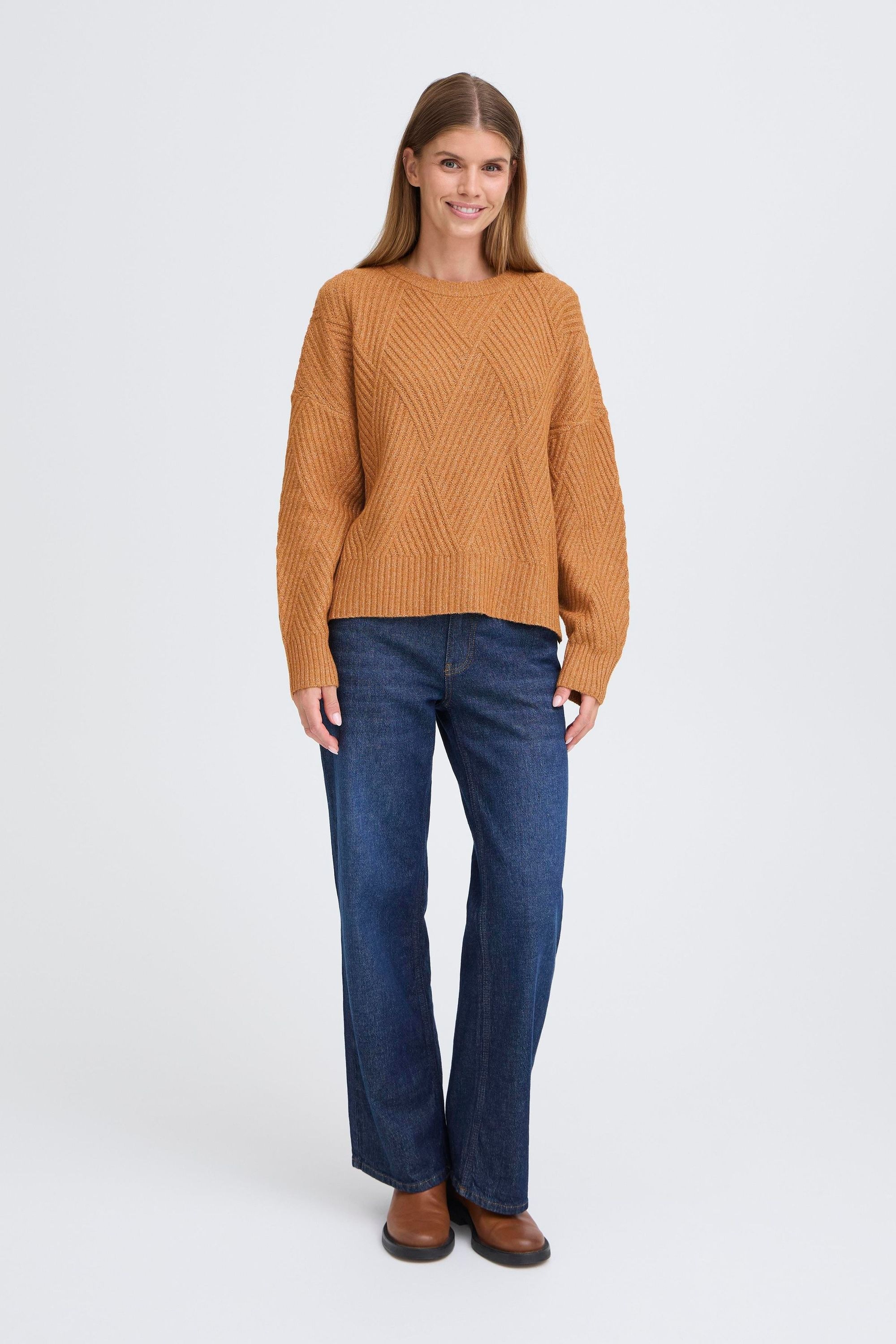 OXMO Strickfleece-Pullover »Strickpullover OXIBOMMA«
