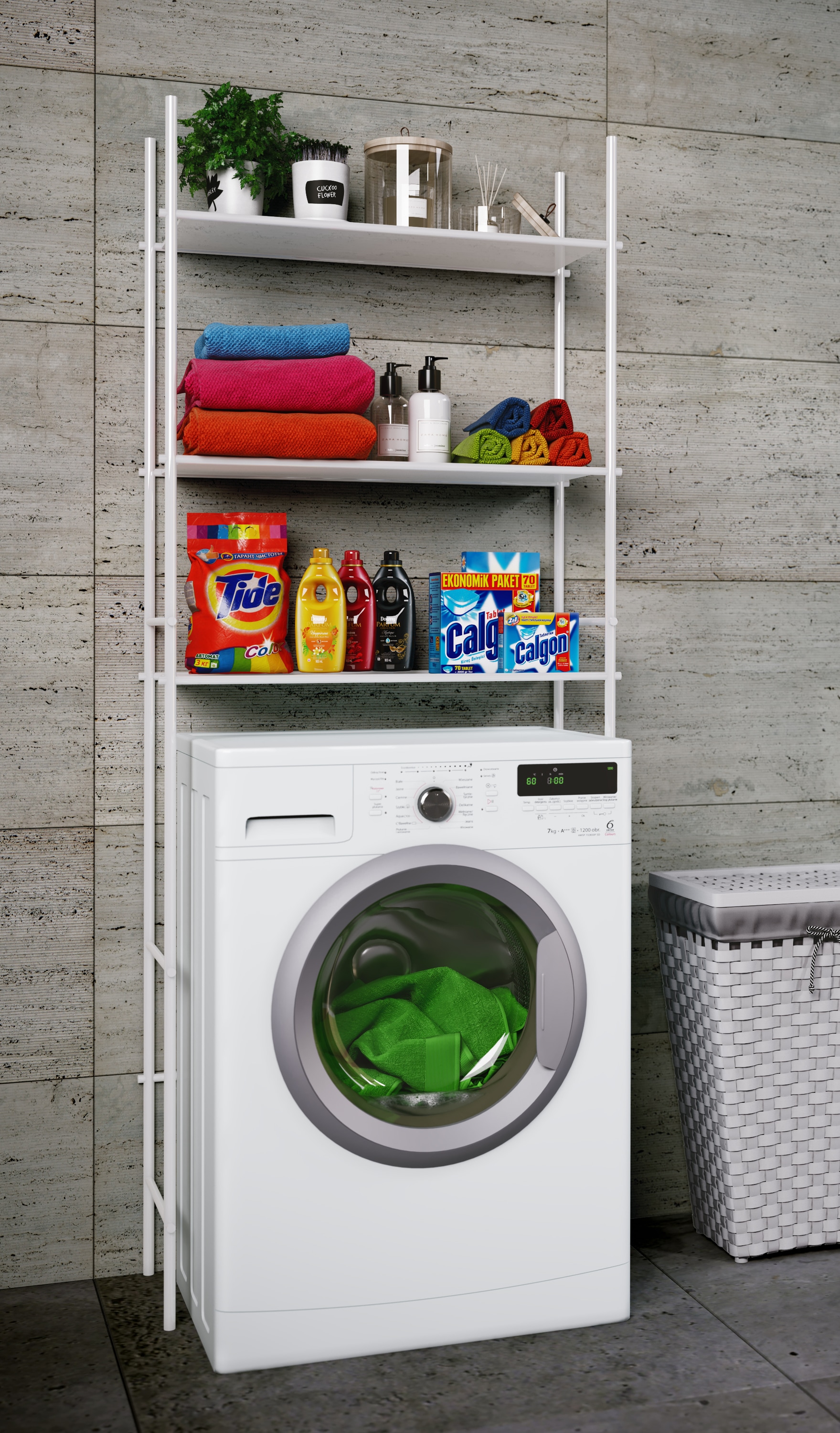 VCM Waschmaschinenumbauschrank »Waschmaschine Toilette Überbau Schrank Tubas M«