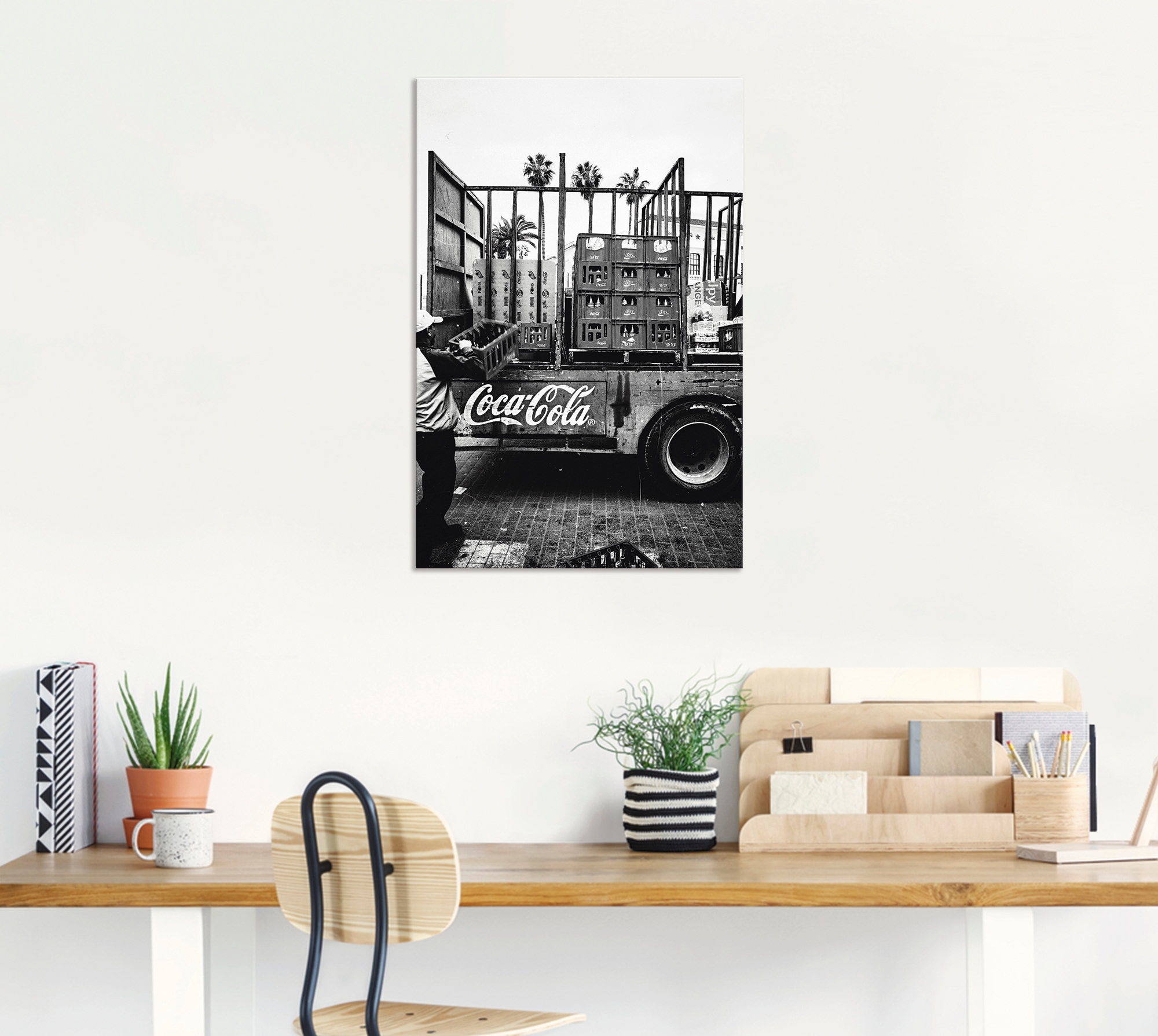 Artland Wandbild »CocaCola-LKW in El Jadida - Marokko«, Auto, (1 St.), als Alubild, Outdoorbild, Leinwandbild, Poster, Wandaufkleber