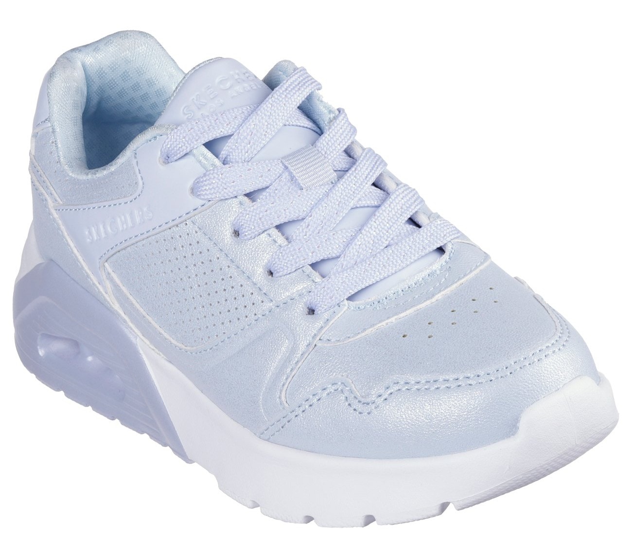 Skechers Kids Sneaker »UNO LITE 2.0«, Schnürschuh mit farbl. Keilsohle, Größenschablone zum Download