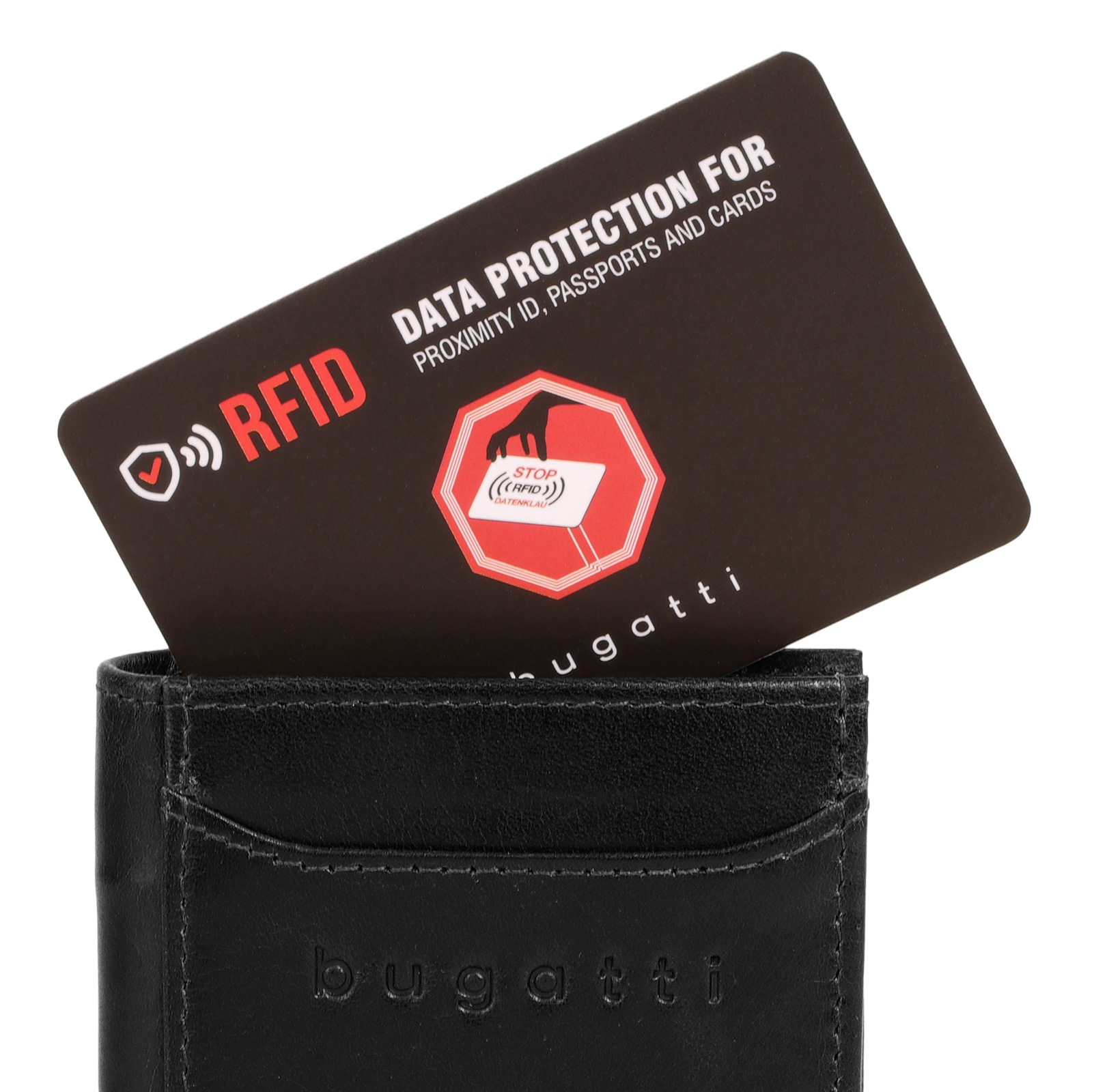 bugatti Geldbörse »SECURE SLIM«, echt Leder
