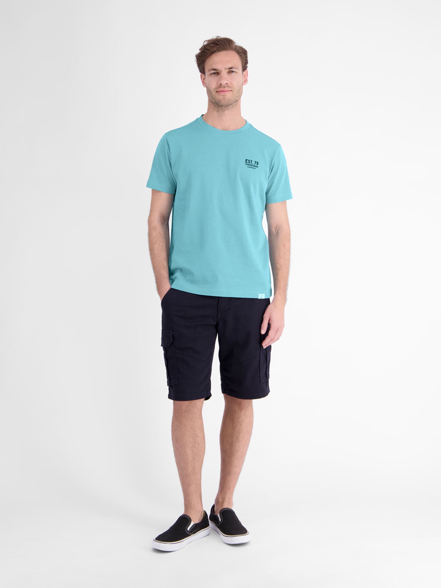 LERROS T-Shirt »Baumwoll-T-Shirt mit bequemem Rundhalsausschnitt und Print«