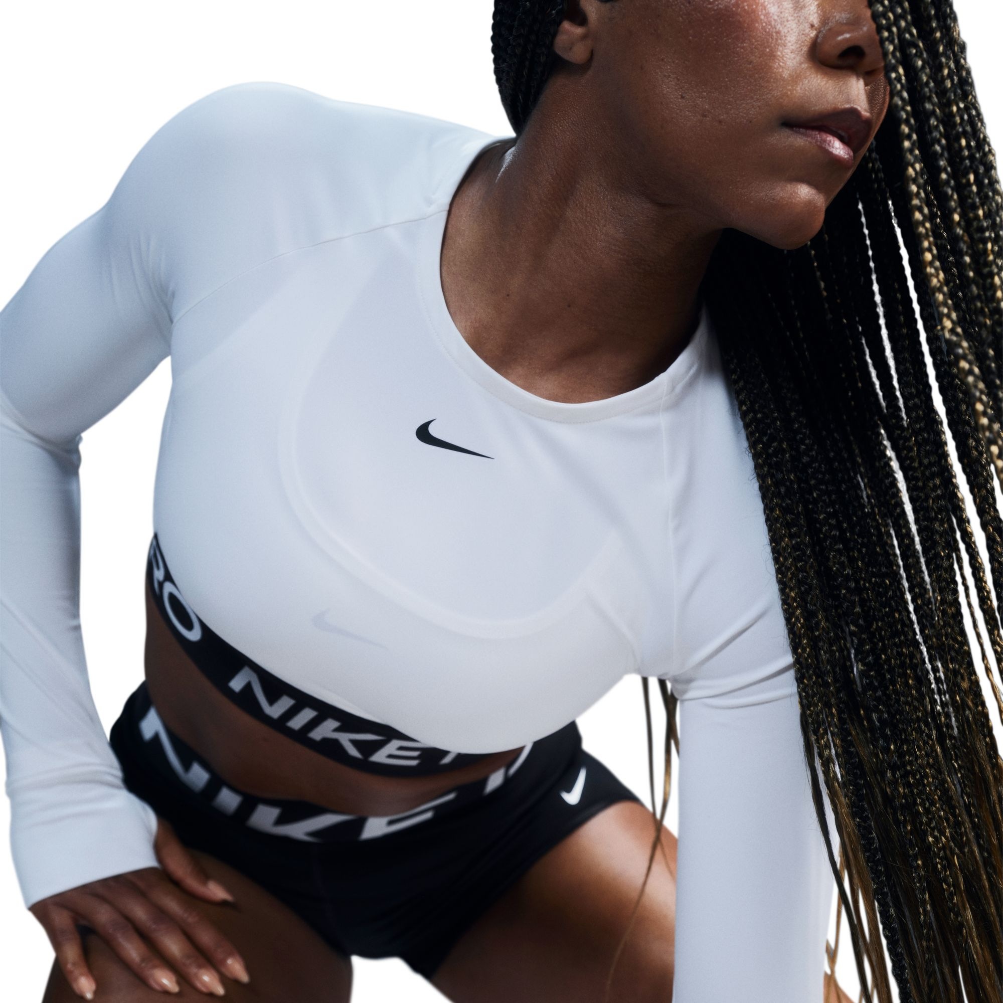 Nike Funktionsshirt »NIKE PRO DF 365 CROP LS« Rundhalsausschnitt, Kurzarm, leichtes, geschmeidiges Material