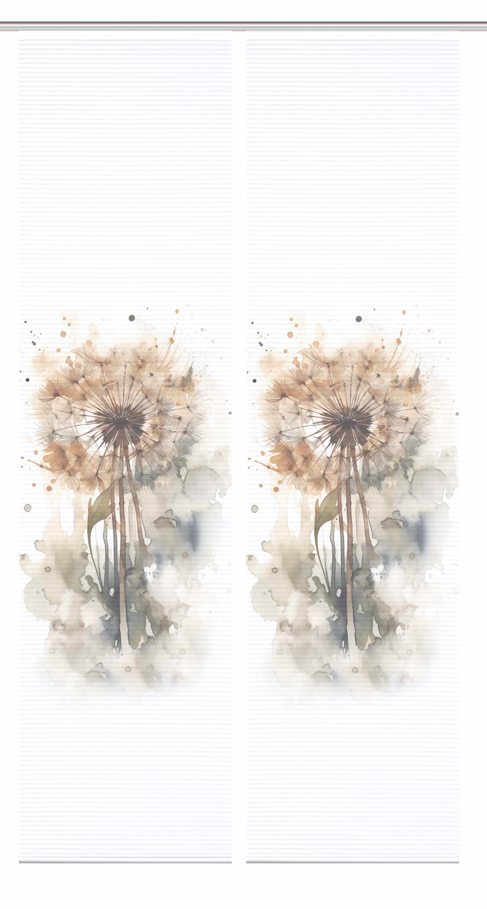 HOME in green Schiebegardine »AMARANDE« Paneelwagen 2 Stk. tlg. Bambusoptik, SET, recycelt, Digitaldruck