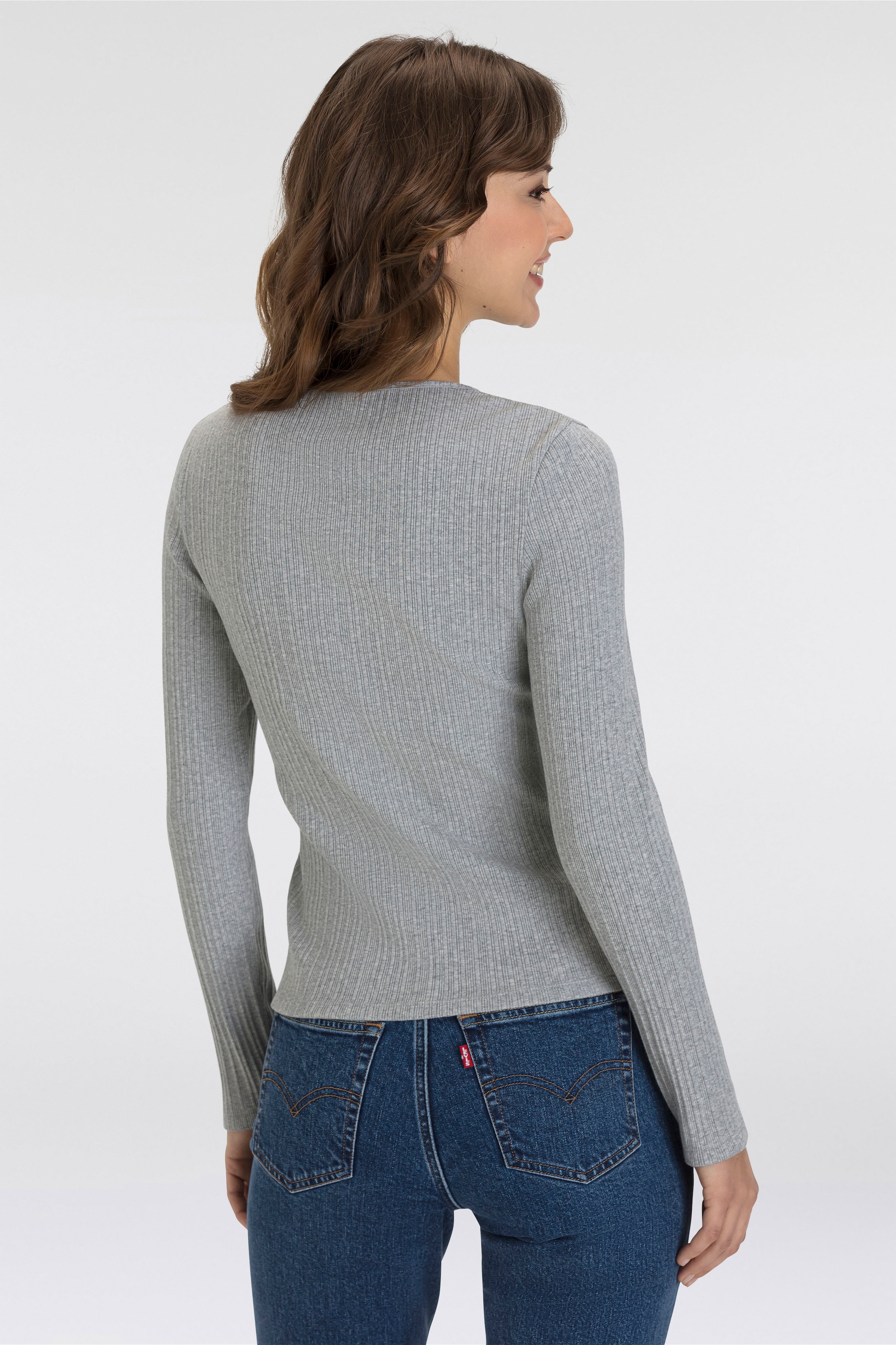 Levi's® Langarmshirt »DRY GOODS VACATIONER LS«, mit Rippstruktur