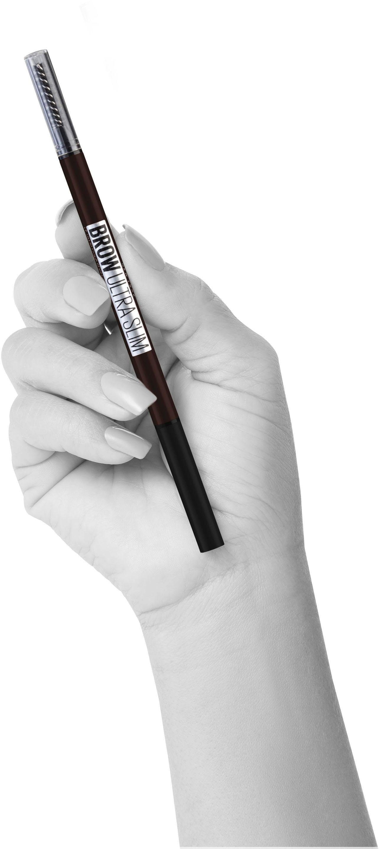 MAYBELLINE NEW YORK Augenbrauen-Stift »Brow Ultra Slim Liner«, mit Farbpigment-Gel