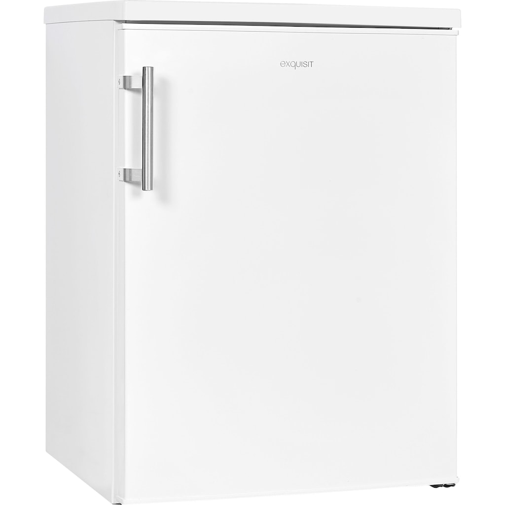 exquisit Kühlschrank, KS18-4-H-170D weiss, 85,0 cm hoch, 60,0 cm breit, Energieeffizienzklasse D, 136 Liter Nutzinhalt, 4 Sterne Gefrieren