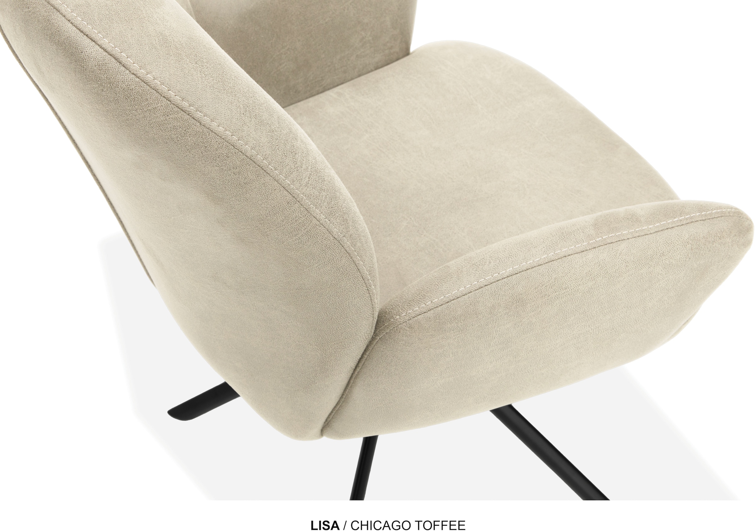 OMG Design Esszimmerstuhl »Lisa« (Set) 1 Stk.Drehstuhl mit Auto-return, Armlehnenstuhl