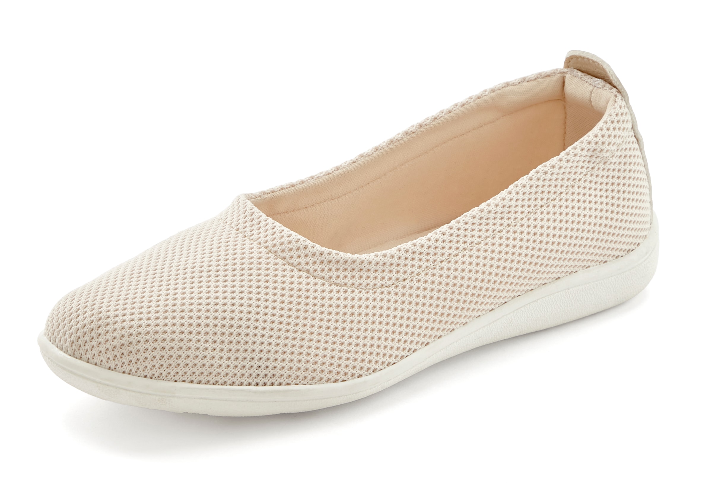 Vivance Slipper, Ballerina in leichter Mesh-Optik VEGAN