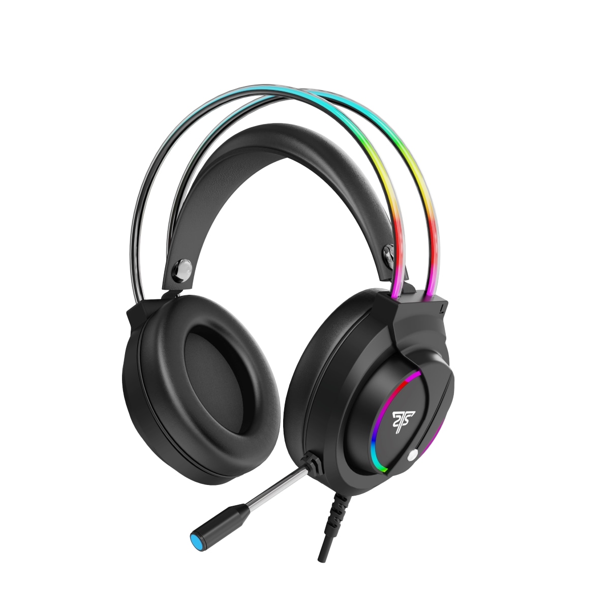 Hyrican Tastatur- und Headset-Set »Striker XXL-Mauspad mit Qi-Ladefunktion, Gaming-Maus,« mit RGB-Beleuchtung, kabelgebunden
