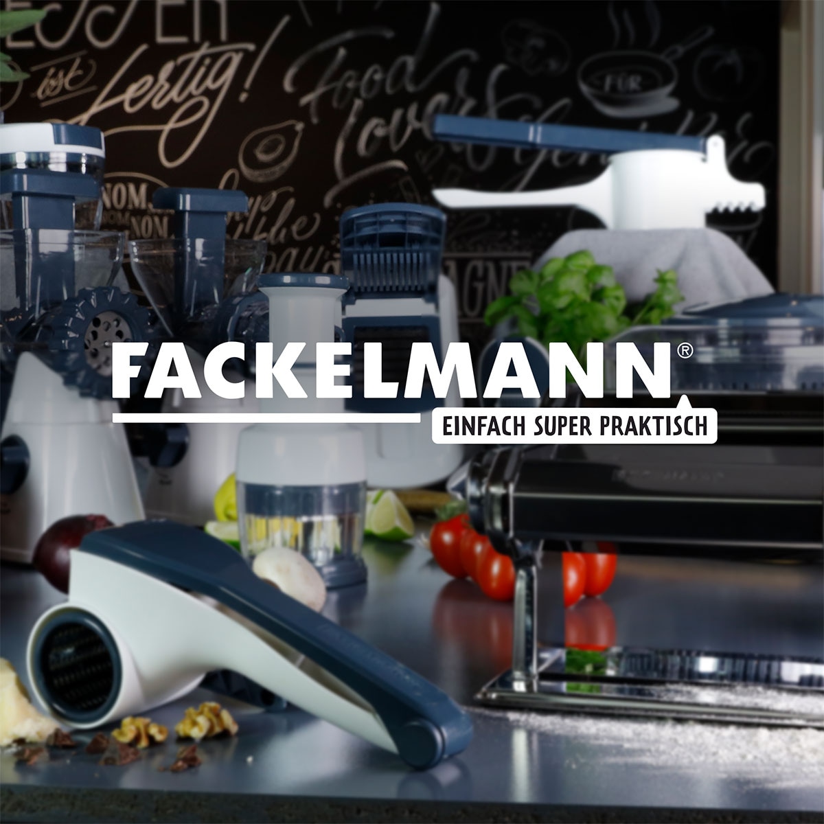 FACKELMANN Nudelmaschine »#easyprepare, Maschine für leckere Pasta« Aufsätze für Lasagneblätter, Tagliatelle & Spaghetti