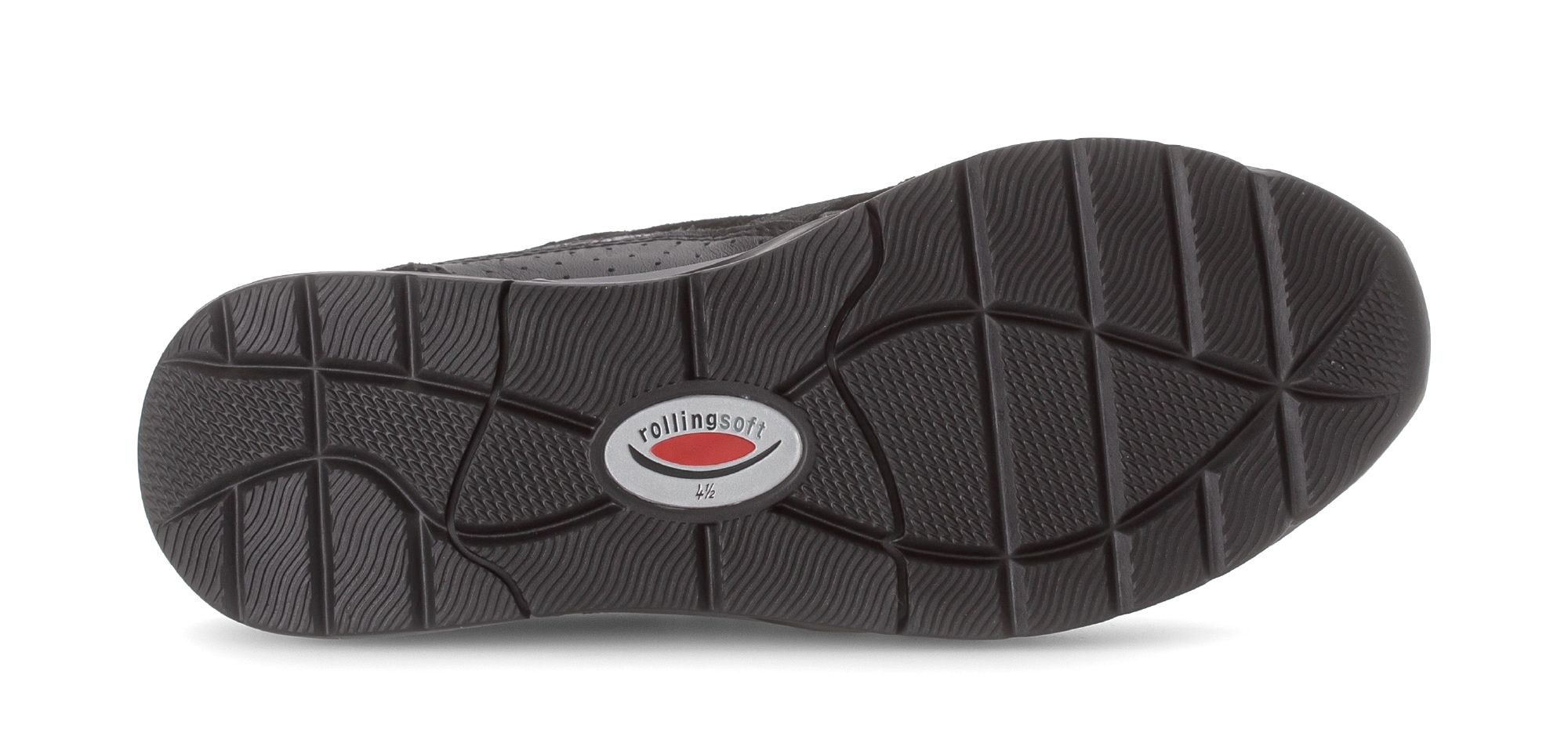 Gabor Rollingsoft Keilsneaker, Schnürer, Halbschuh, Freizeitschuh mit zusätzlichem Reißverschluss