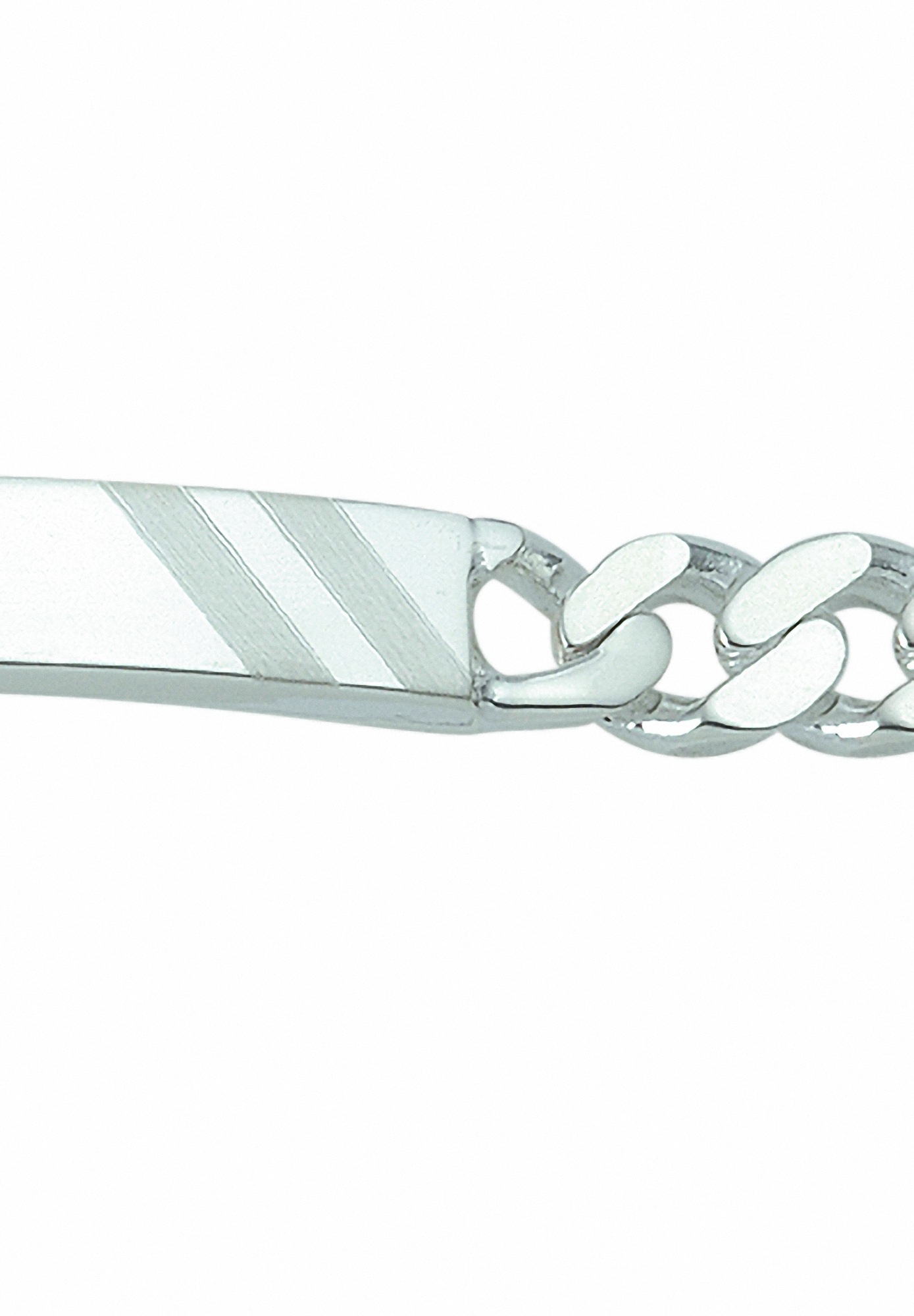 Adelia´s Silberarmband »925 Silber Flach Panzer Armband 21 cm Ø 7,4 mm«