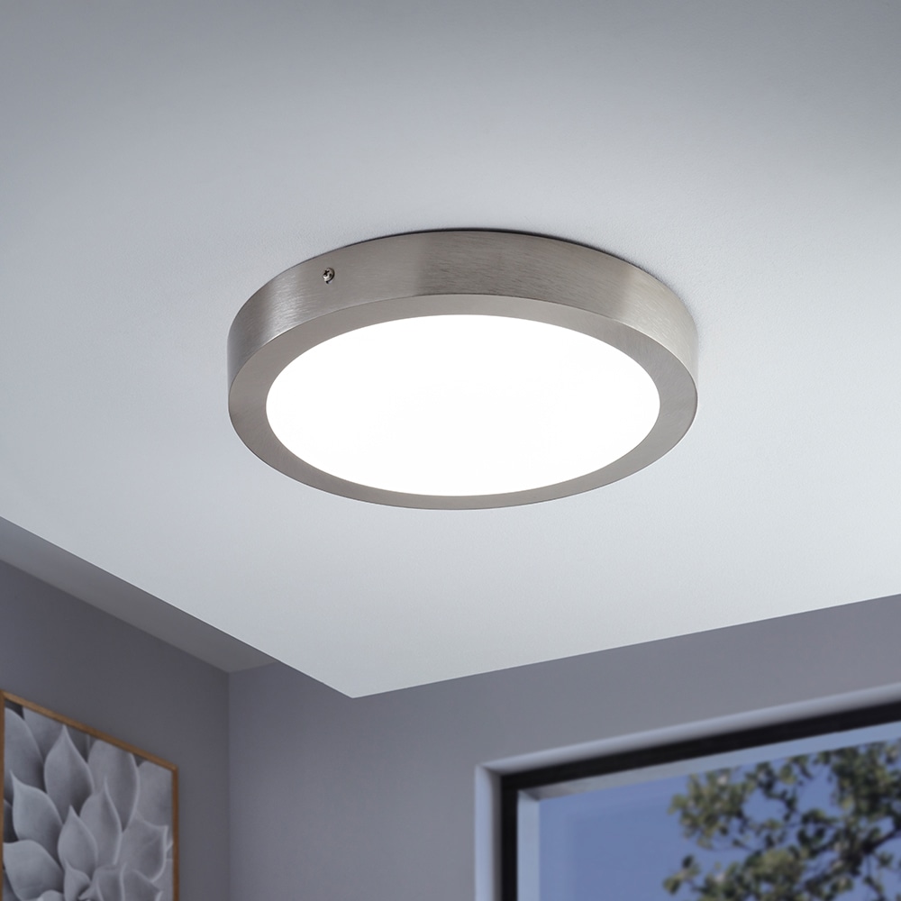 EGLO Aufbauleuchte »FUEVA-C«, 1 flammig, Leuchtmittel LED-Board | LED fest integriert, Smart Home Deckenlampe Ø30cm, dimmbar, Weißtöne und Farben einstellbar