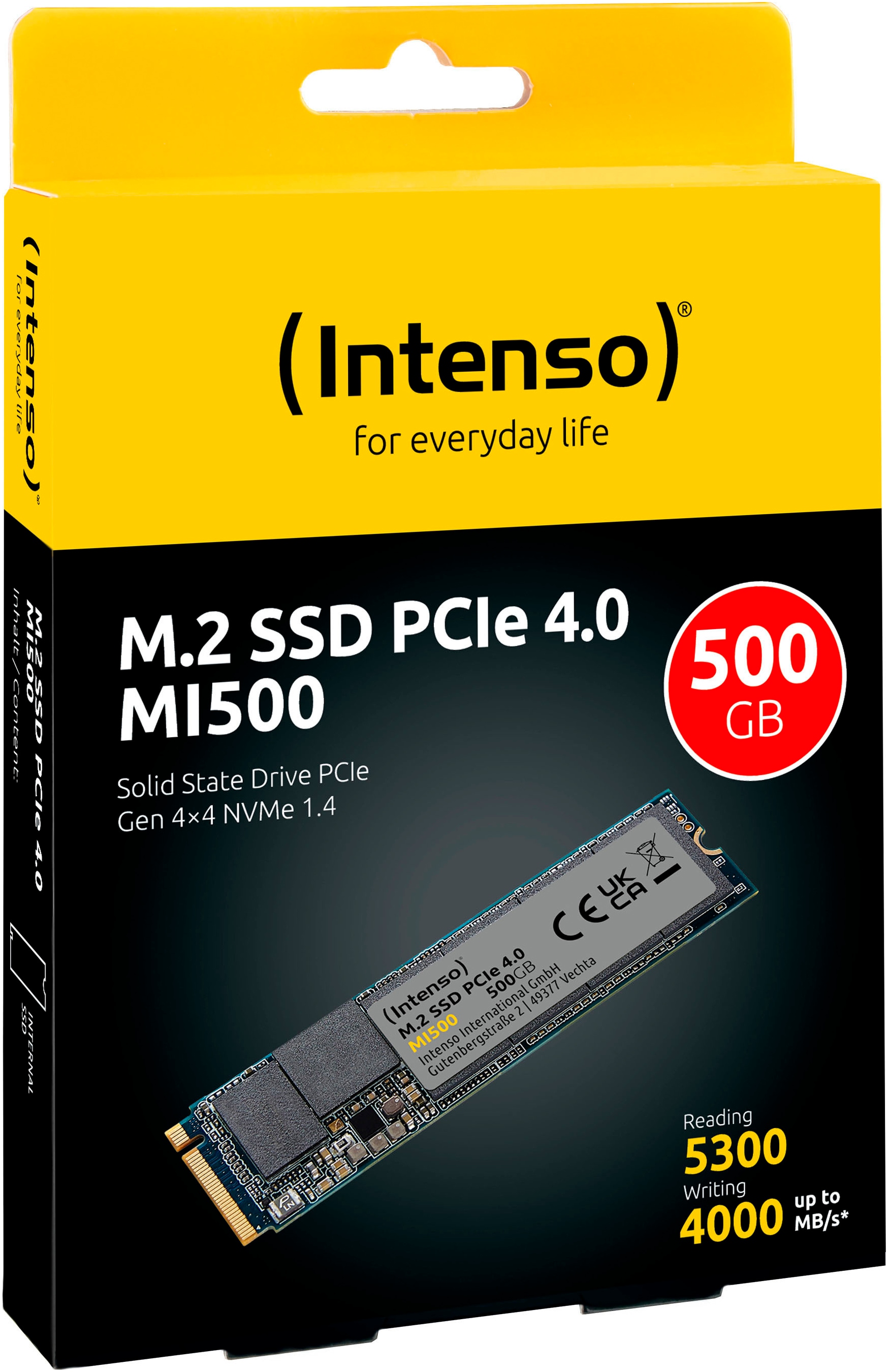 Intenso interne SSD »3836450«, Anschluss PCIe 4.0x4