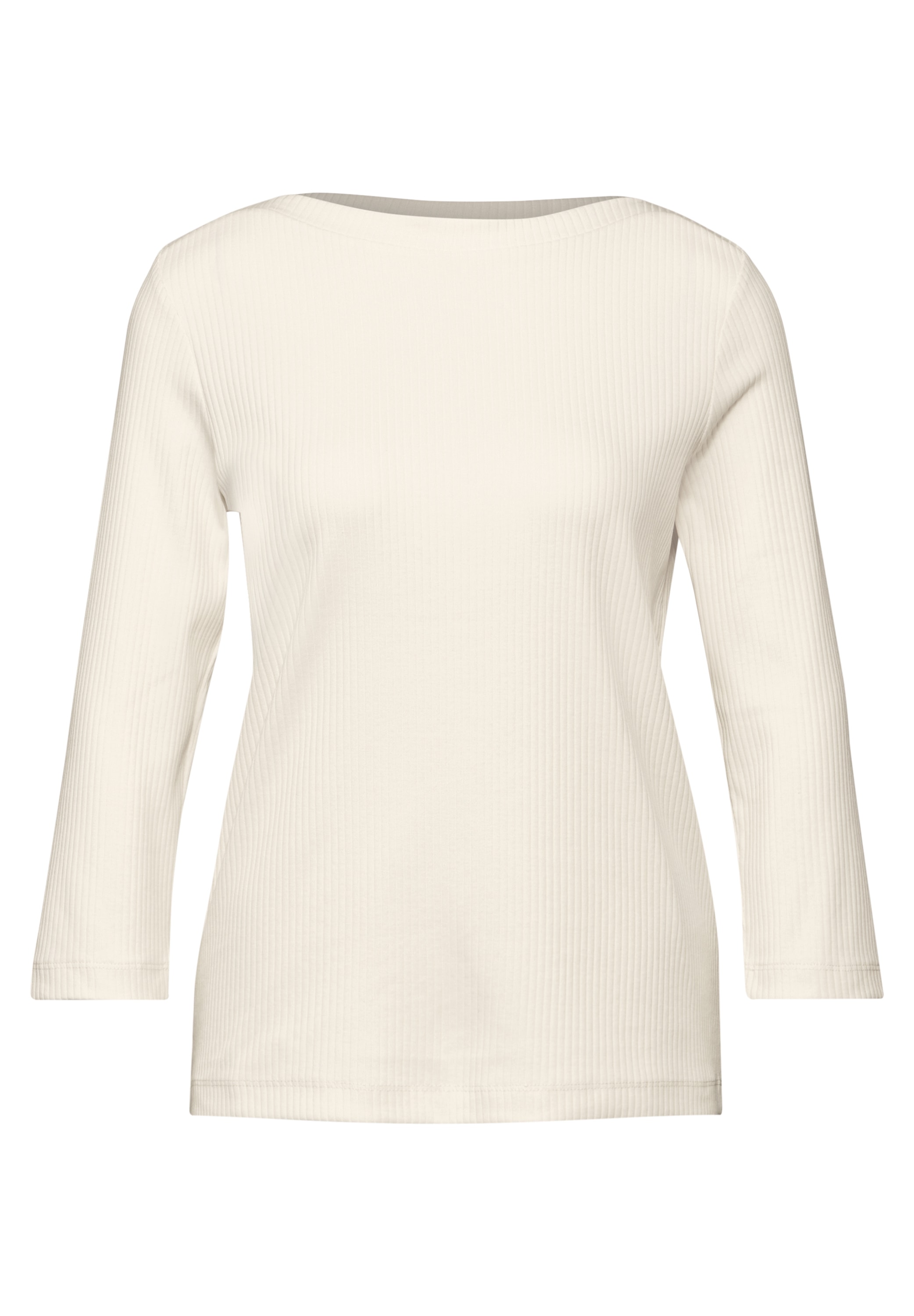 STREET ONE Langarmshirt, mit Rippstruktur
