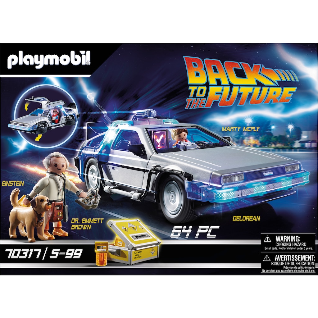 Playmobil® Konstruktions-Spielset »Back to the Future DeLorean (70317), Back to the Future«, (64 St.), Made in Germany