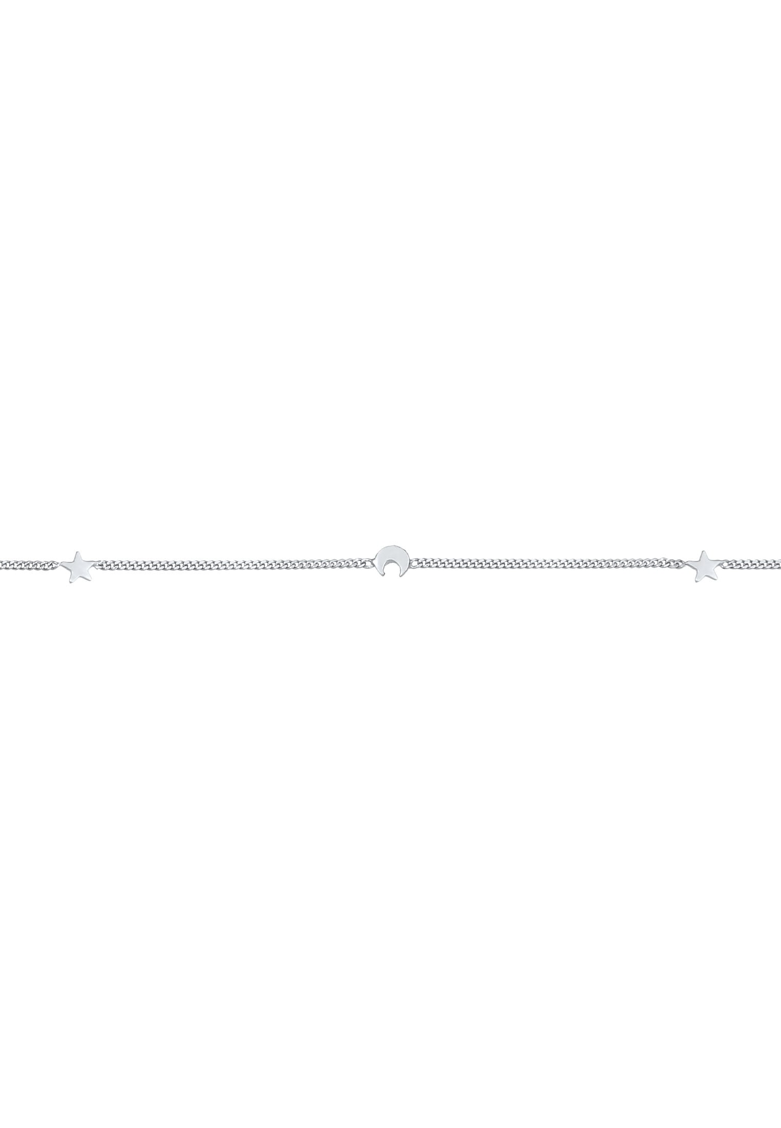 Elli Choker »Halskette Choker Sterne Halbmond Astro Look 925 Silber«