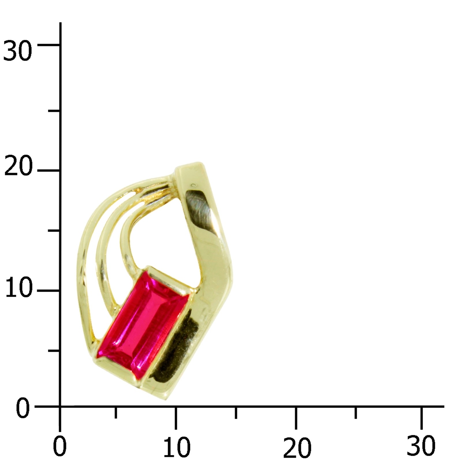OSTSEE-SCHMUCK Kettenanhänger »- Gleiter-Mindy - Gold 333/000 - sy. Rubin«