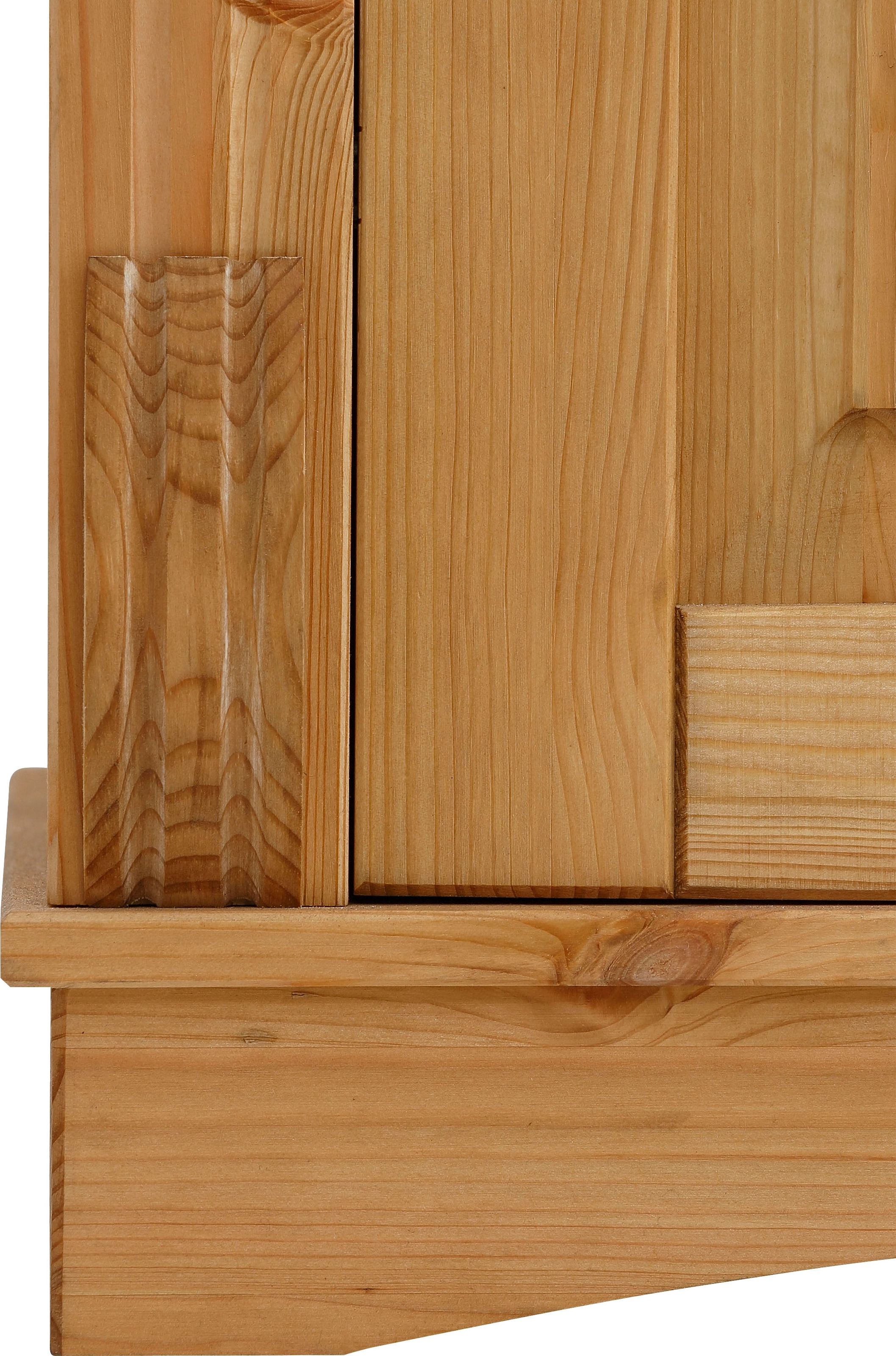 OTTO home Highboard »Teresa« Maße (B/T/H): 119/40/120 cm,  Vitrine, Türen mit Glaseinsätzen, aus massiver Kiefer, FSC®