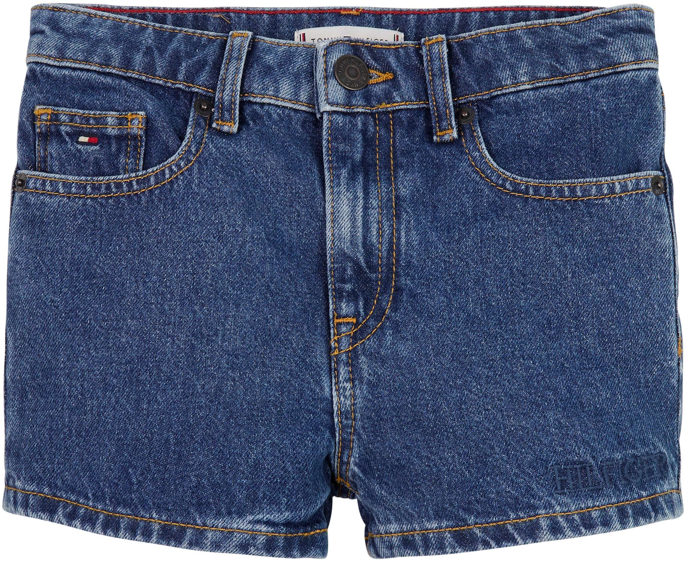 Tommy Hilfiger Shorts »GIRLFRIEND BLUE Tommy SHORTS«, mit online MID Logo- Badge OTTO bei Hilfger
