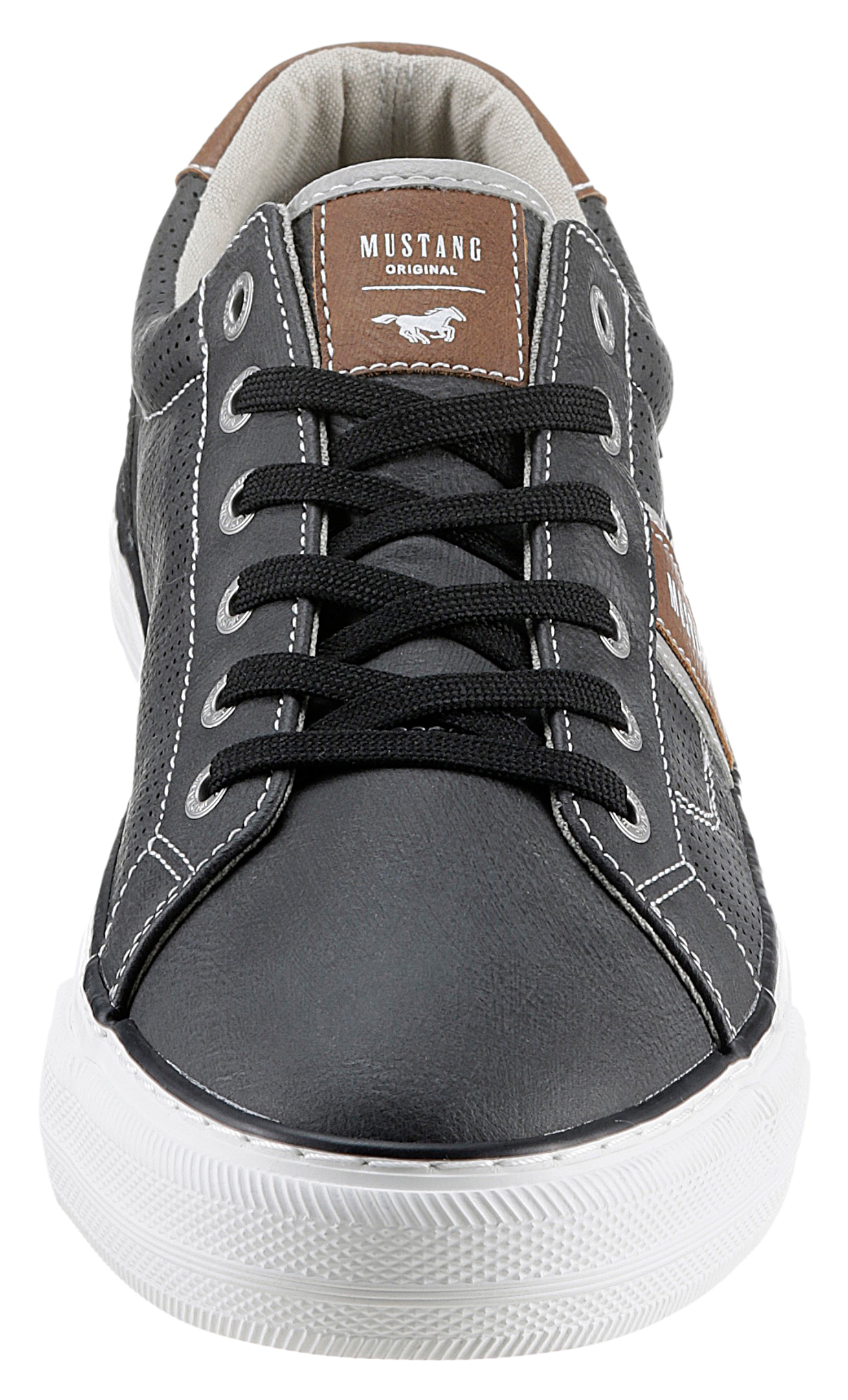 Mustang Shoes Slip-On Sneaker, mit stylischem Seitenstreifen, Freizeitschuh, Halbschuh, Schnürschuh