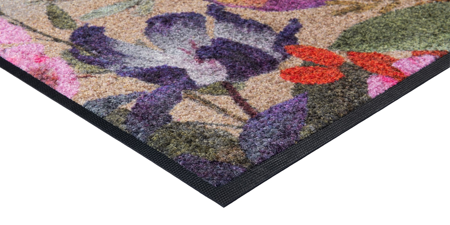 wash+dry by Kleen-Tex Teppich »Midnight Blooms«, rechteckig, 7 mm Höhe
