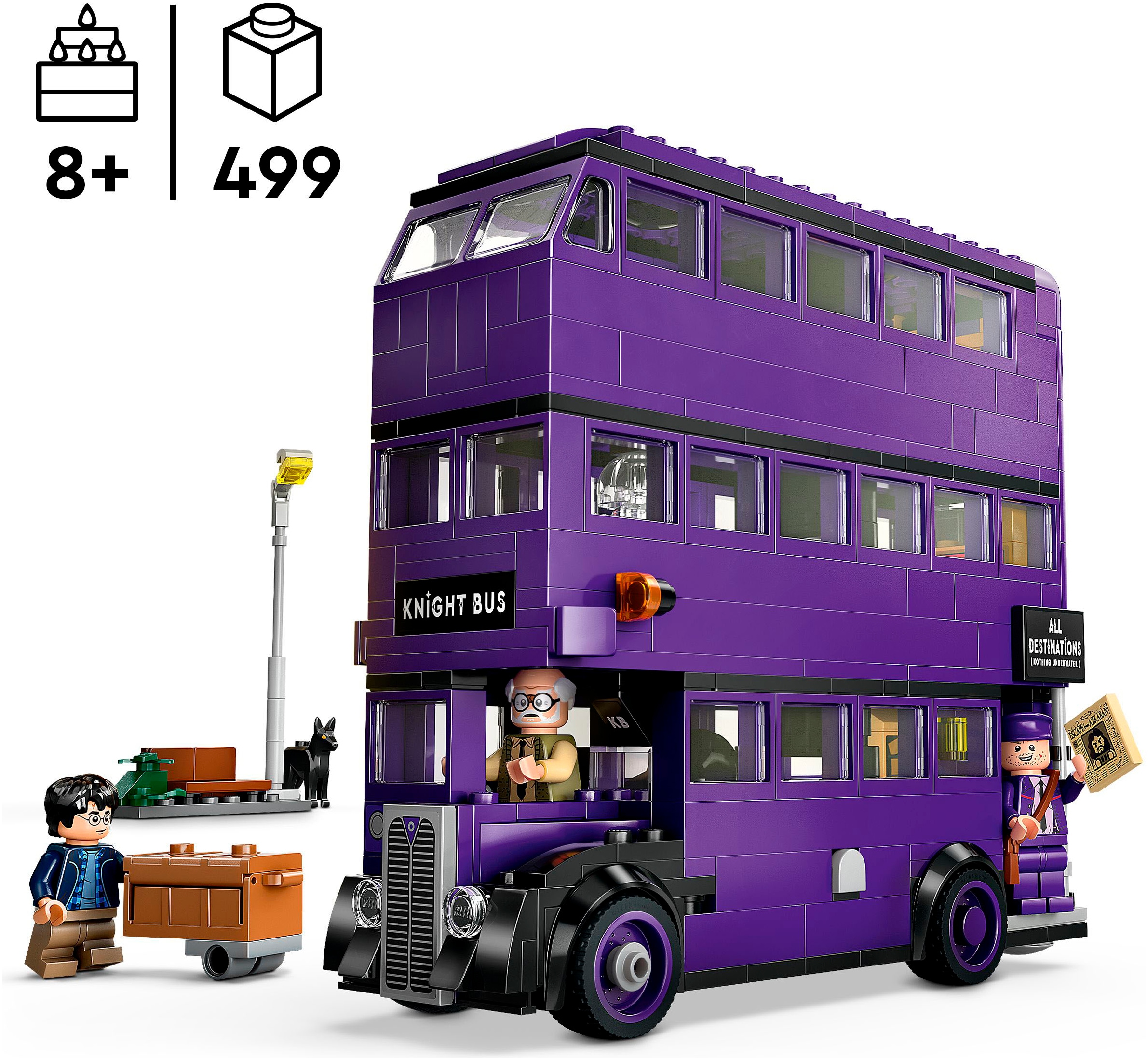 LEGO® Konstruktionsspielsteine »Abenteuer mit dem Fahrenden Ritter (76446), LEGO® Harry Potter™«, (499 St.), Made in Europe