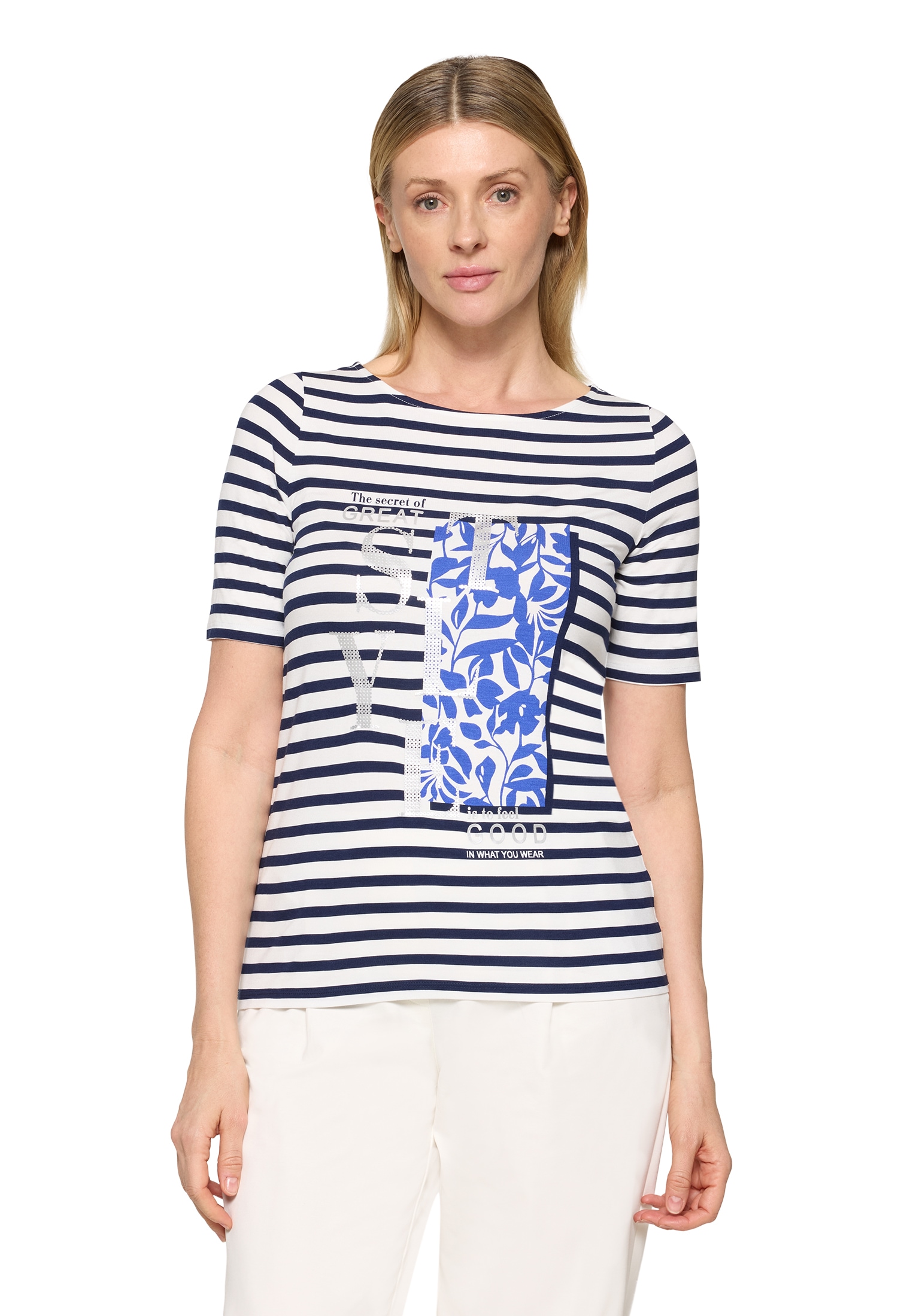 Betty Barclay 3/4-Arm-Shirt »Ringelshirt mit Placement«