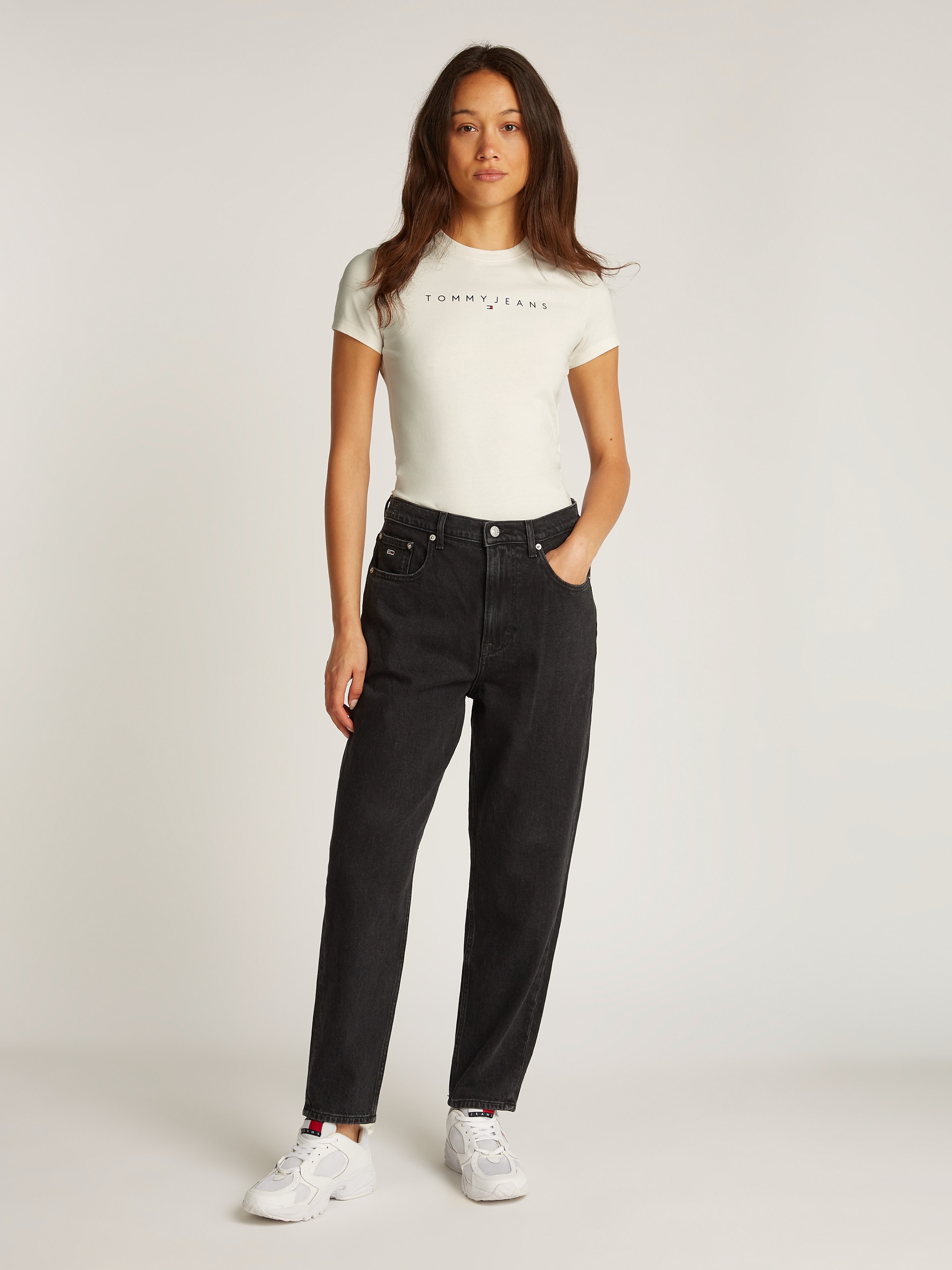 Tommy Jeans Curve T-Shirt »TJW SLIM LINEAR TEE EXT«, in Große Größen