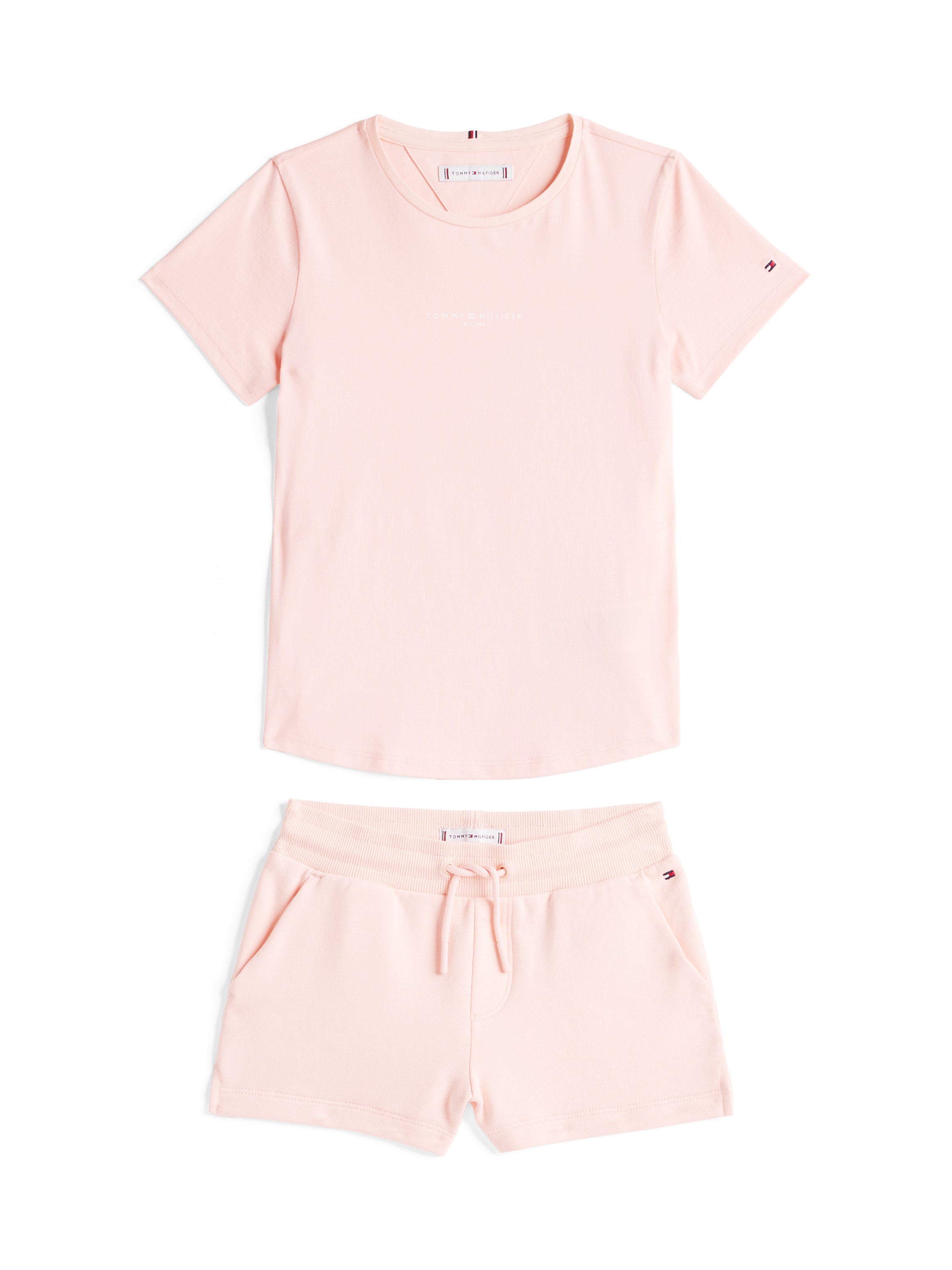 Tommy Hilfiger T-Shirt & Shorts »MINI CORP SET TEE + SHORT«, mit Logodruck
