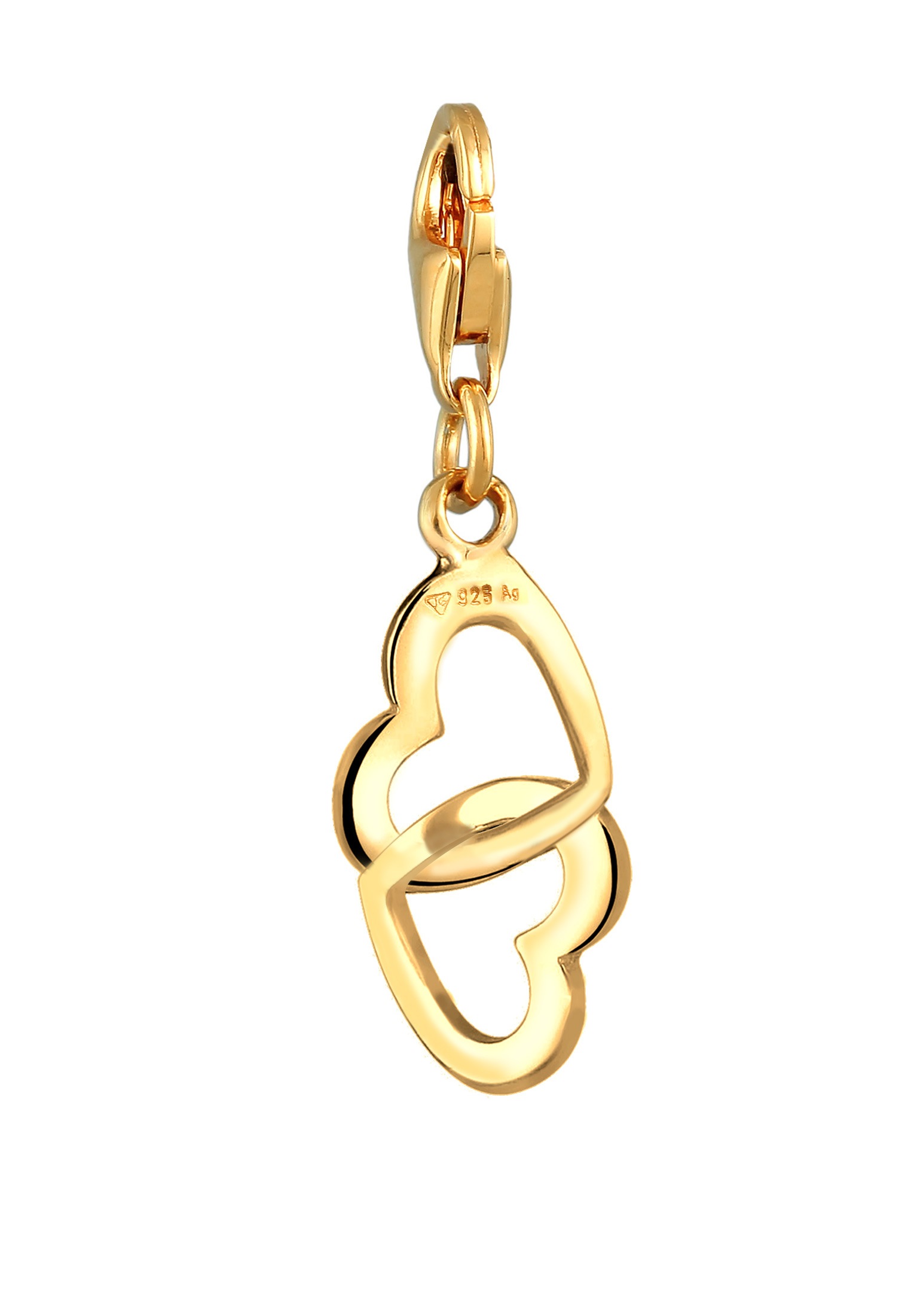 Elli Charm-Einhänger »Charm Herz Liebe Verbundenheit 925 Silber«