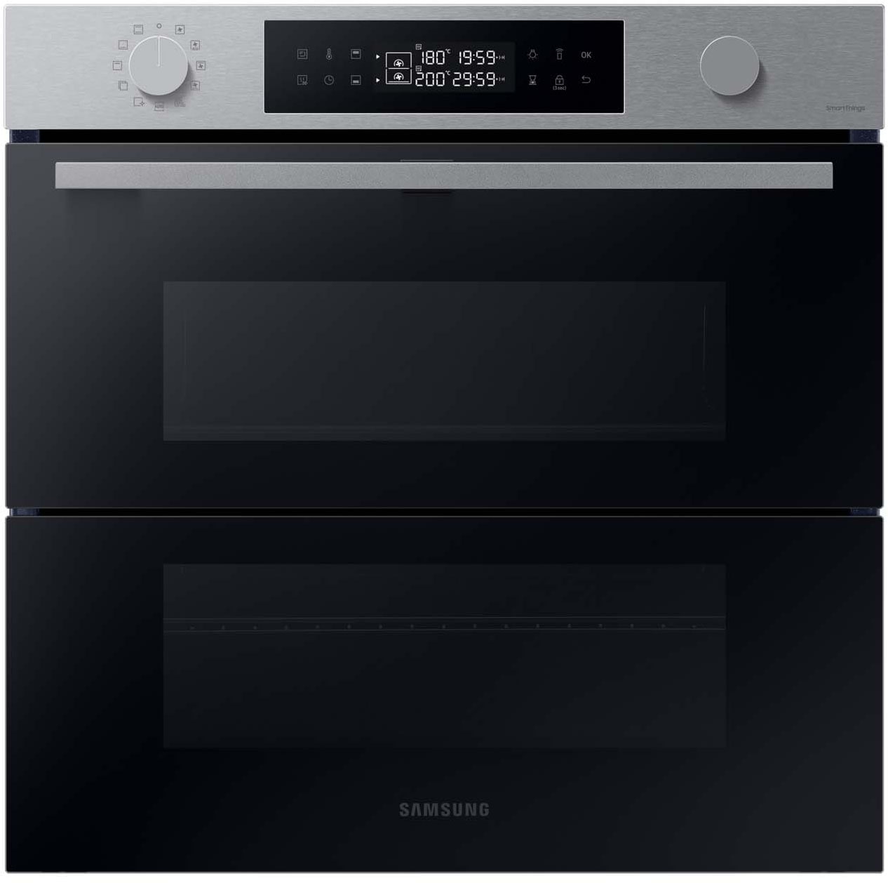 Samsung Einbaubackofen »NV7B4550VAS/U1« mit Pyrolyse-Selbstreinigung Dual Cook Flex – Ein Ofen. Zwei Garräume. Flexible Tür.