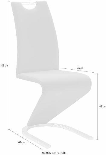 Kunstleder, St., furniture »Amado«, 2 MCA 6er-Set, Stuhl Kg (Set), 120 2er-, bis bei belastbar 4er-, OTTO Freischwinger