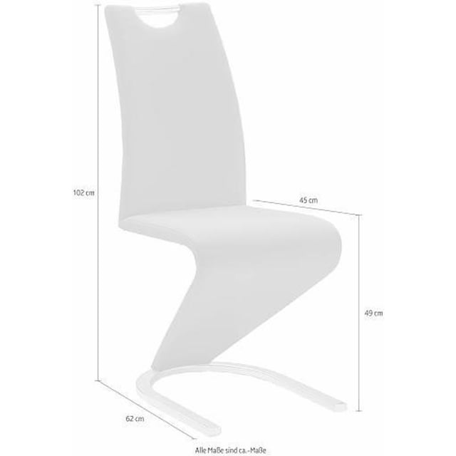 bei MCA St., 2er-, (Set), Stuhl Freischwinger Kg 4er-, 120 furniture 6er-Set, belastbar 2 OTTO bis »Amado«, Kunstleder,