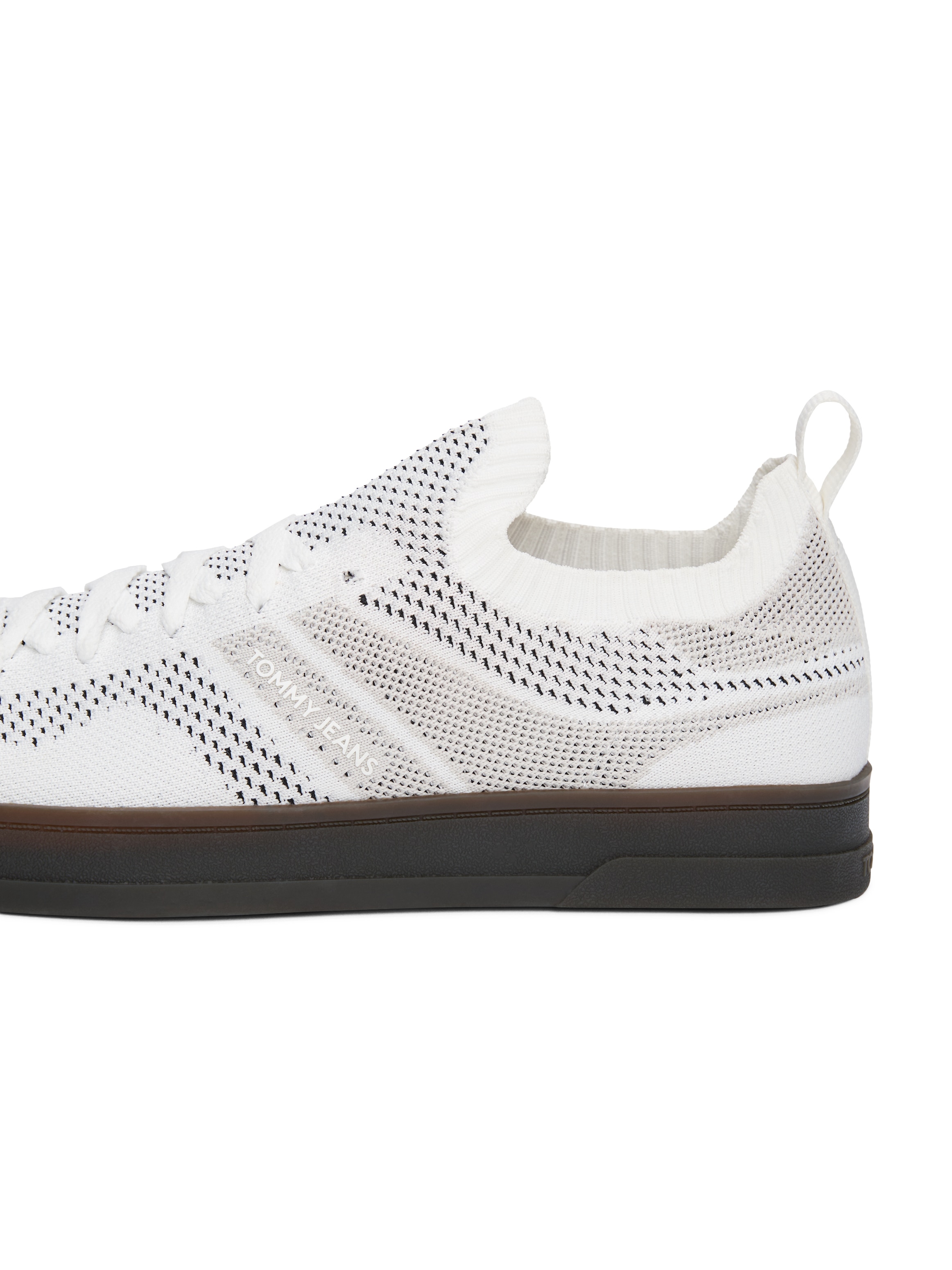 Tommy Jeans Slip-On Sneaker »THE GREENWICH KNITTED«, Freizeitschuh, Halbschuh, Schlupfschuh mit praktischer Anziehlasche
