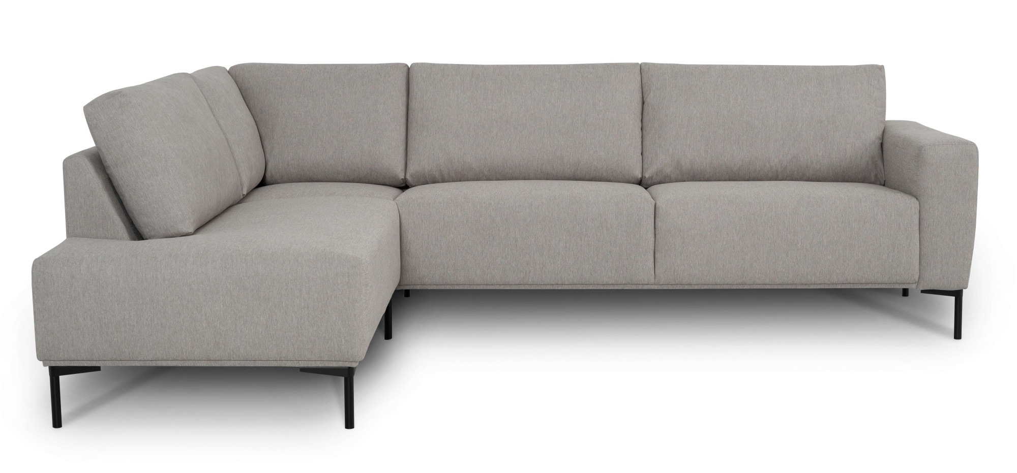 andas Ecksofa »Melby«, (2 St.), Breite 275 cm, in einem weichen Struktur Stoff, lose Rückenkissen