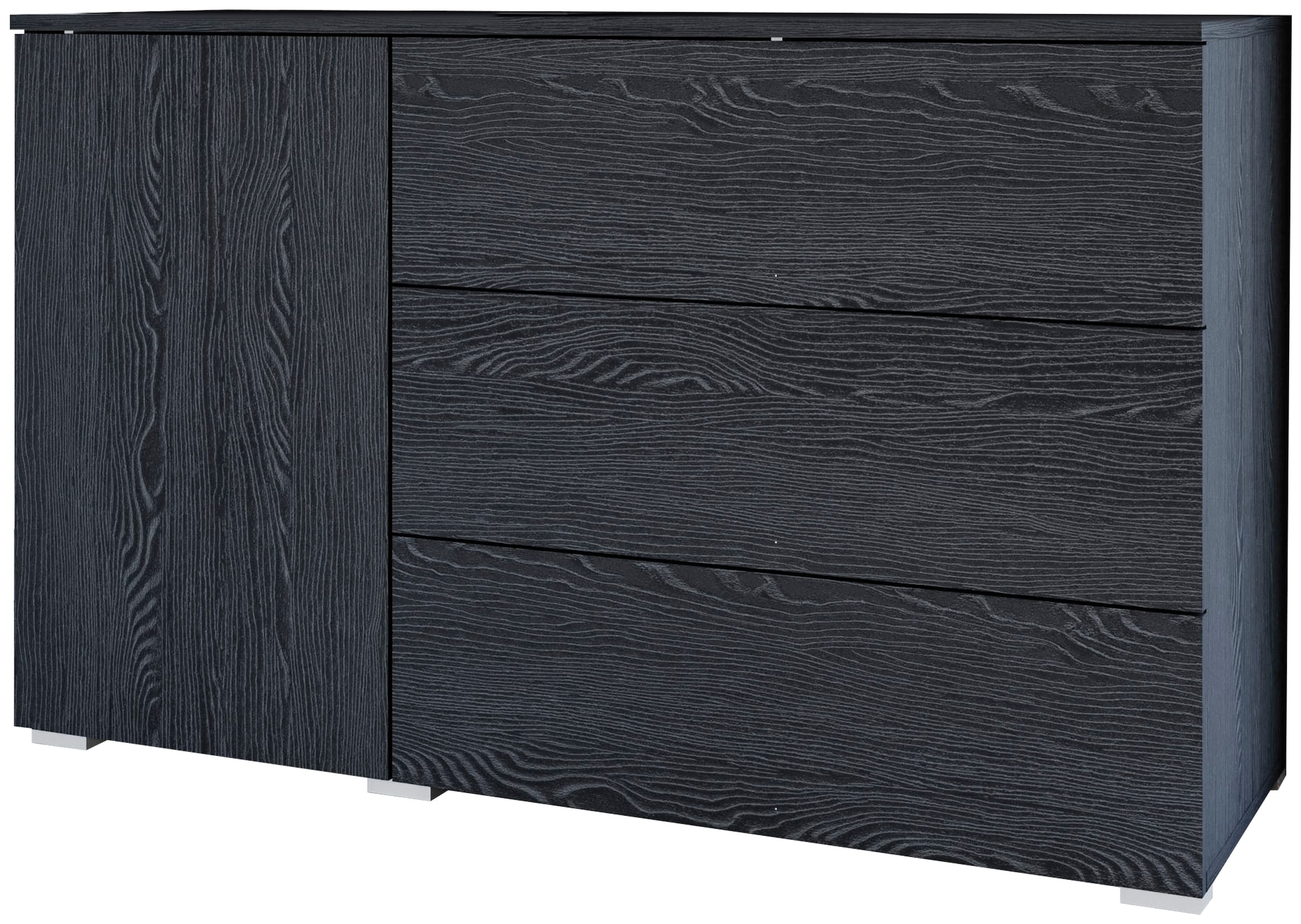INOSIGN Sideboard »PARIS«, (1 St.), Moderne 110cm breite grifflose Kommode, vielseitig einsetzbar