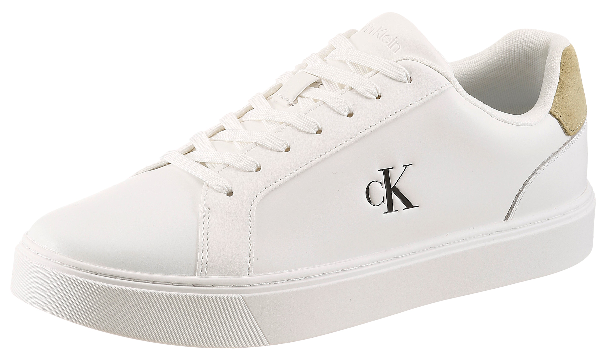 Calvin Klein Jeans Sneaker »CLASSIC CUPSOLE LACEUP LTH«  Schnürschuh, Freizeitschuh mit Fersenbesatz und seitlichem CK-Logo