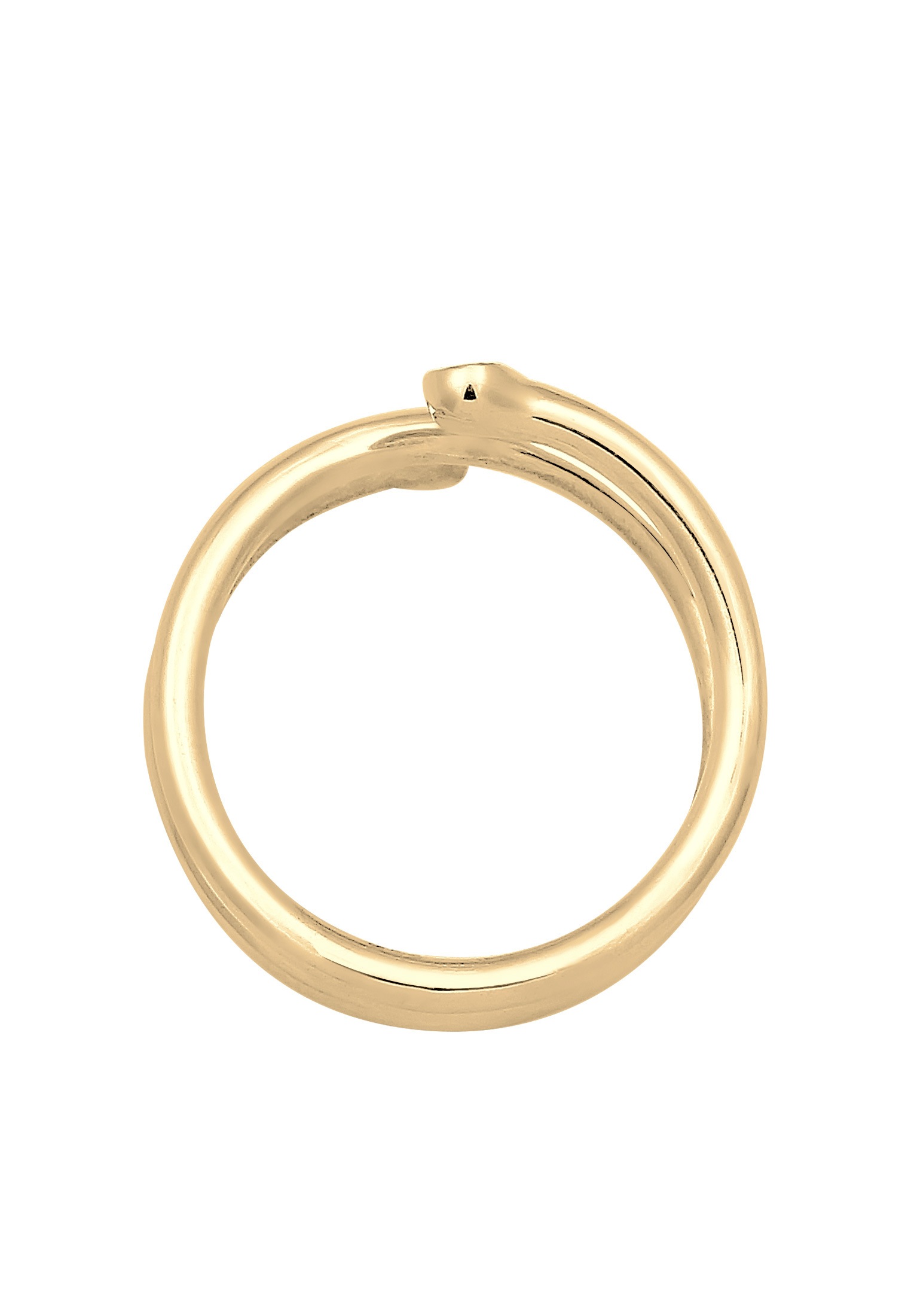 Elli Silberring »Ring Wickelring Geo Kristalle 925 Sterling Silber«
