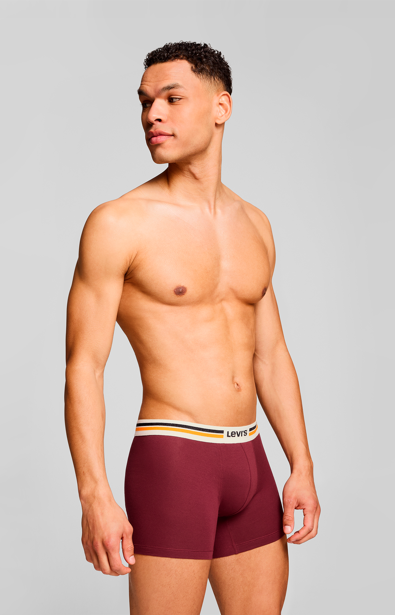 Levi's® Boxershorts »LEVIS MEN PL SPW LOGO BOXER BRIEF ORG 2P«, (2er Pack), mit breitem Logobund
