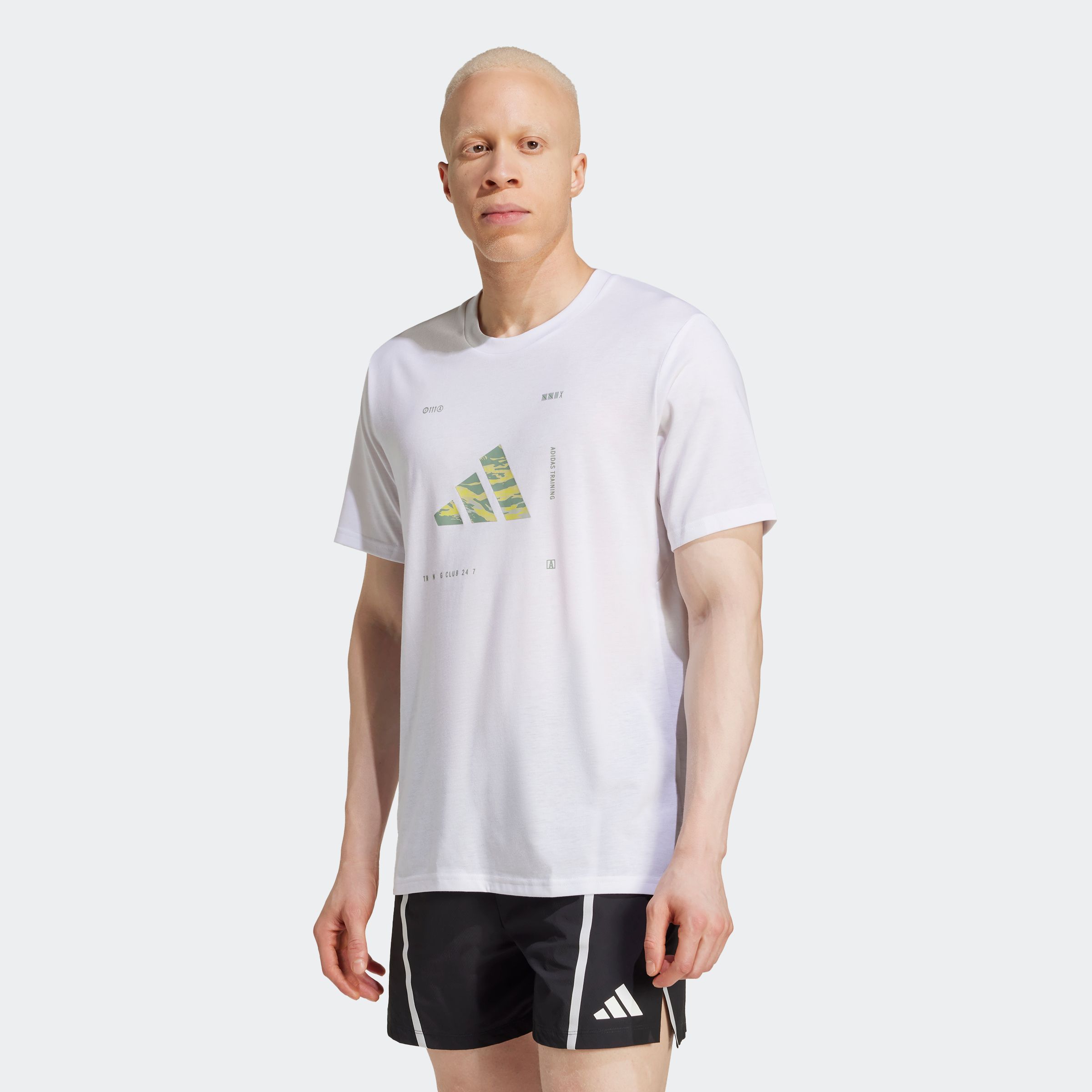 Adidas Performance Herren T-Shirt »M BOX LOGO G T« Trainingsshirt mit CLIMACOOL in weiß, Größe S