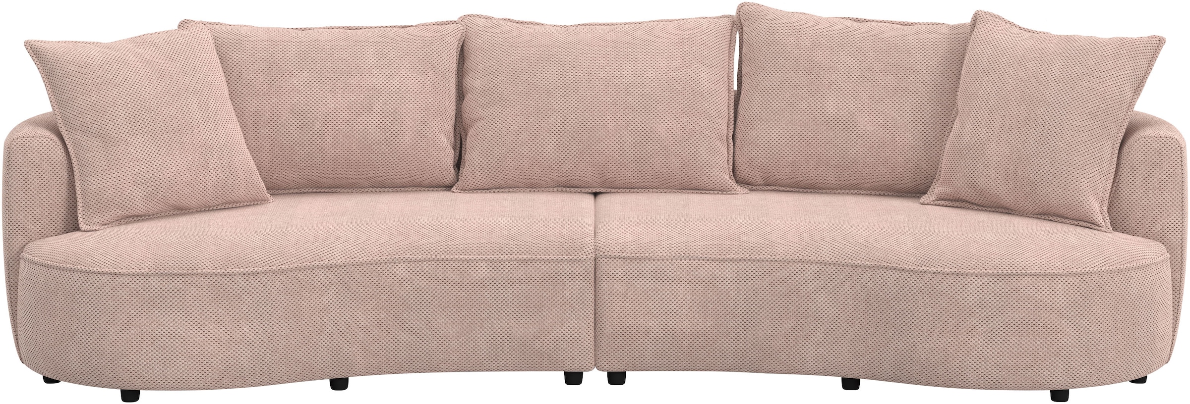 OTTO home Loungesofa »Sana, Breite 296 cm« Loungesofa mit Wellenunterfederung