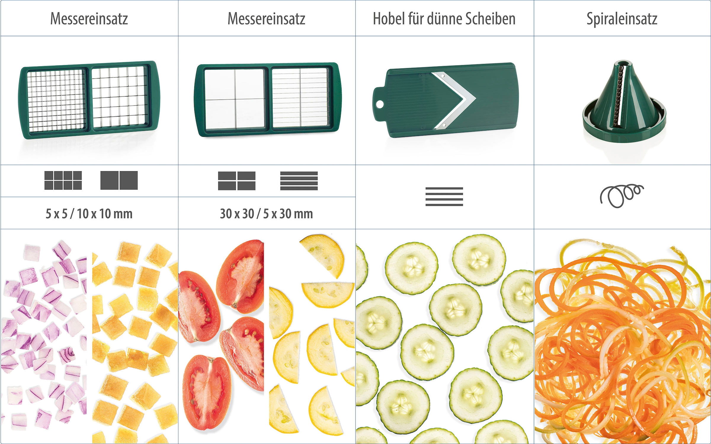 Genius Gemüseschneider »Nicer Dicer smart«, 7-teilig